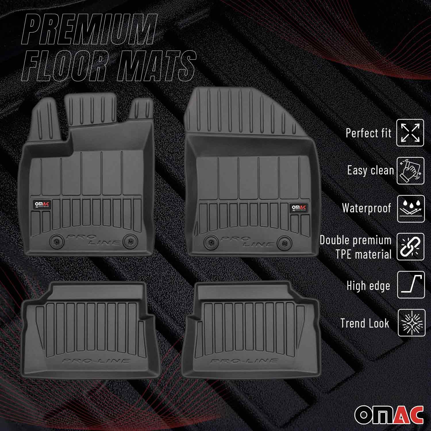 OMAC Gummi Fußmatten für Lexus CT200h 2011-2020 Premium TPE Automatten 4tlg - Image 2