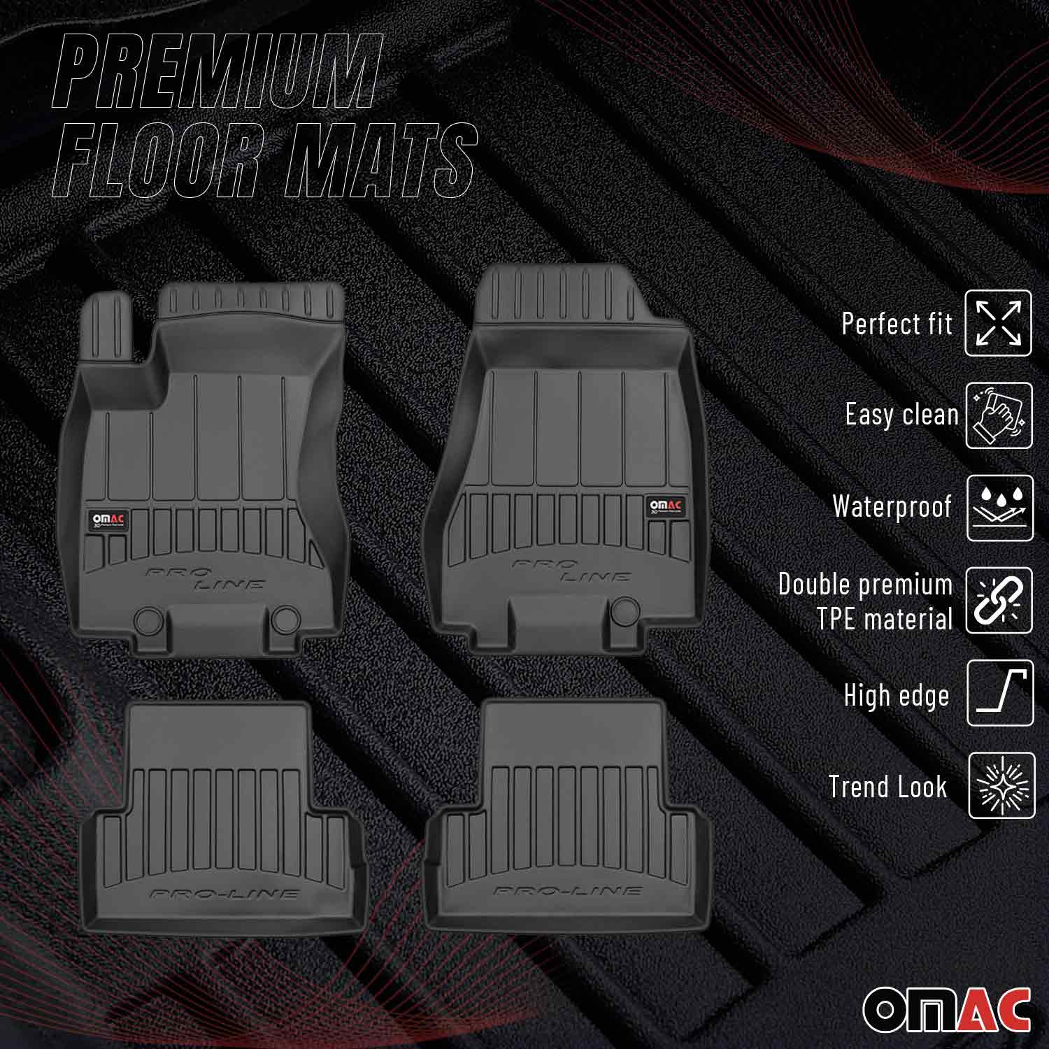 OMAC Gummi Fußmatten für Nissan X-Trail 2008-2013 Premium TPE Automatten 4tlg - Image 2