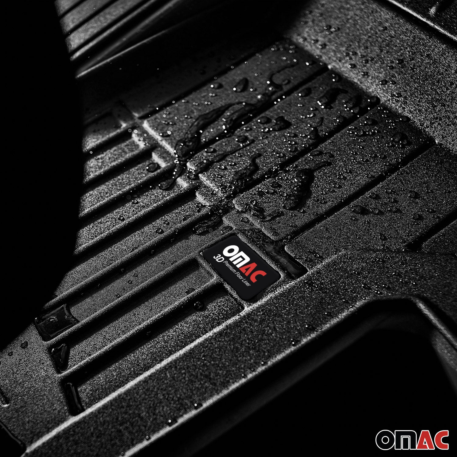 OMAC Gummi Fußmatten für VW Transporter T5 2003-2015 Premium Gummi Schwarz 1tlg - Image 6