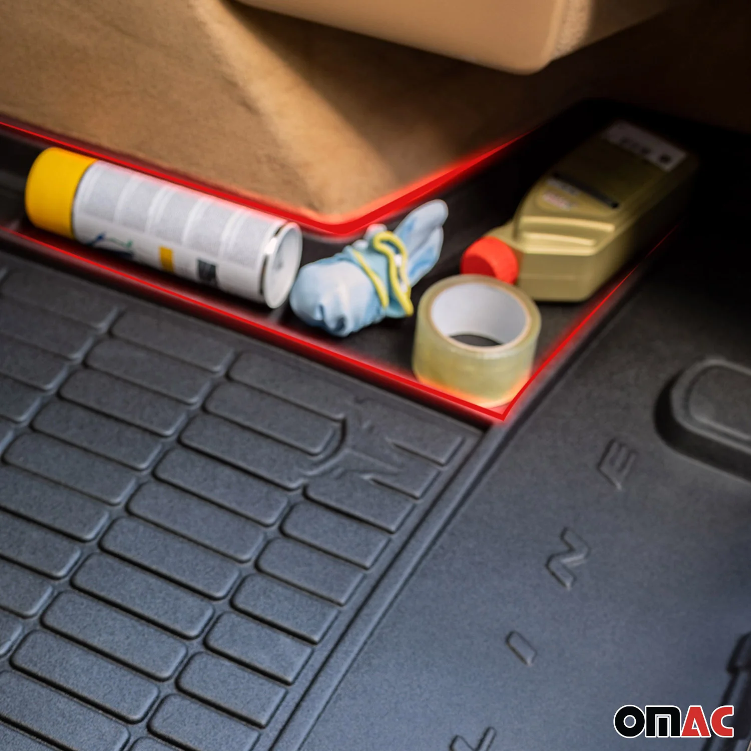 OMAC Fußmatten & Kofferraumwanne Set für Suzuki Ignis 3 2016-2026 Gummi 5x - Image 8