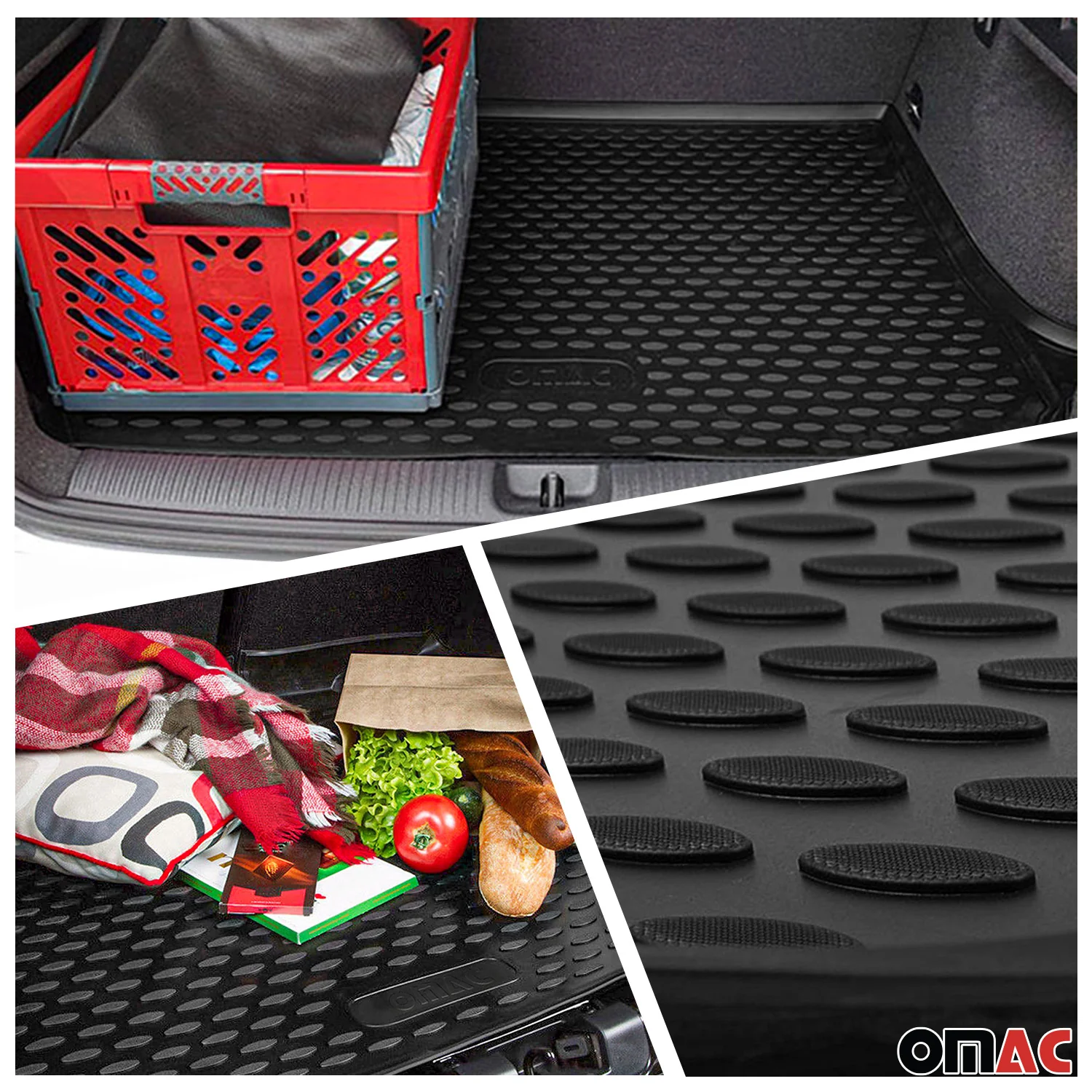 Fußmatten & Kofferraumwanne Set für VW Golf Plus 2004-2014 5tür TPE Schwarz - Image 3