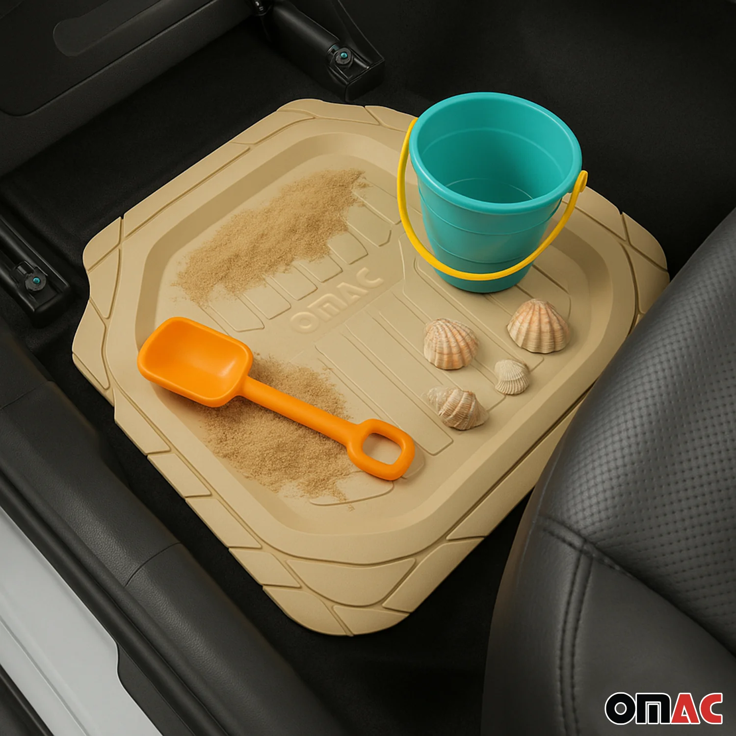 Fußmatten Automatten für BMW 1er 3D Passform Hoher Rand Universal Beige - Image 11