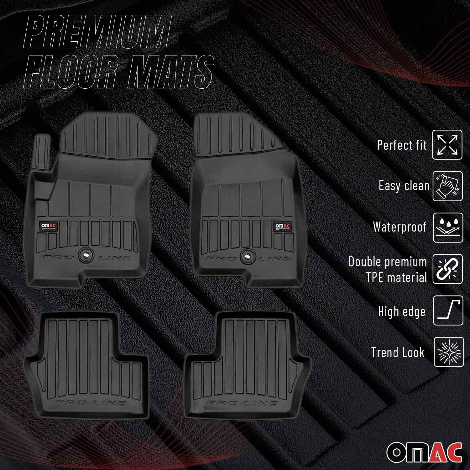 OMAC Gummi Fußmatten für Dodge Caliber 2006-2012 Premium TPE Automatten 4tlg - Image 2