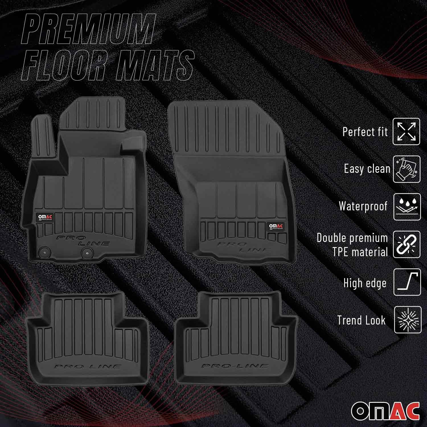 OMAC Gummi Fußmatten für Peugeot 4008 2012-2017 Premium TPE Automatten 4tlg - Image 2