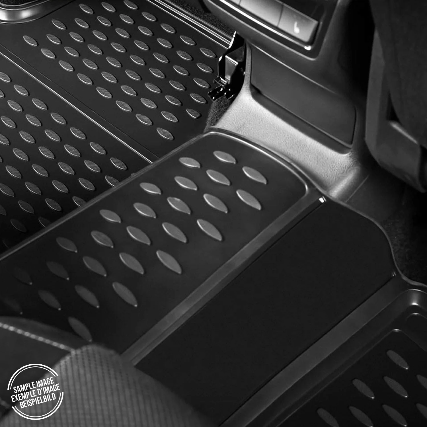 OMAC Gummimatten Fußmatten für VW Caddy 2020-2026 TPE Automatten Schwarz 2x - Image 6