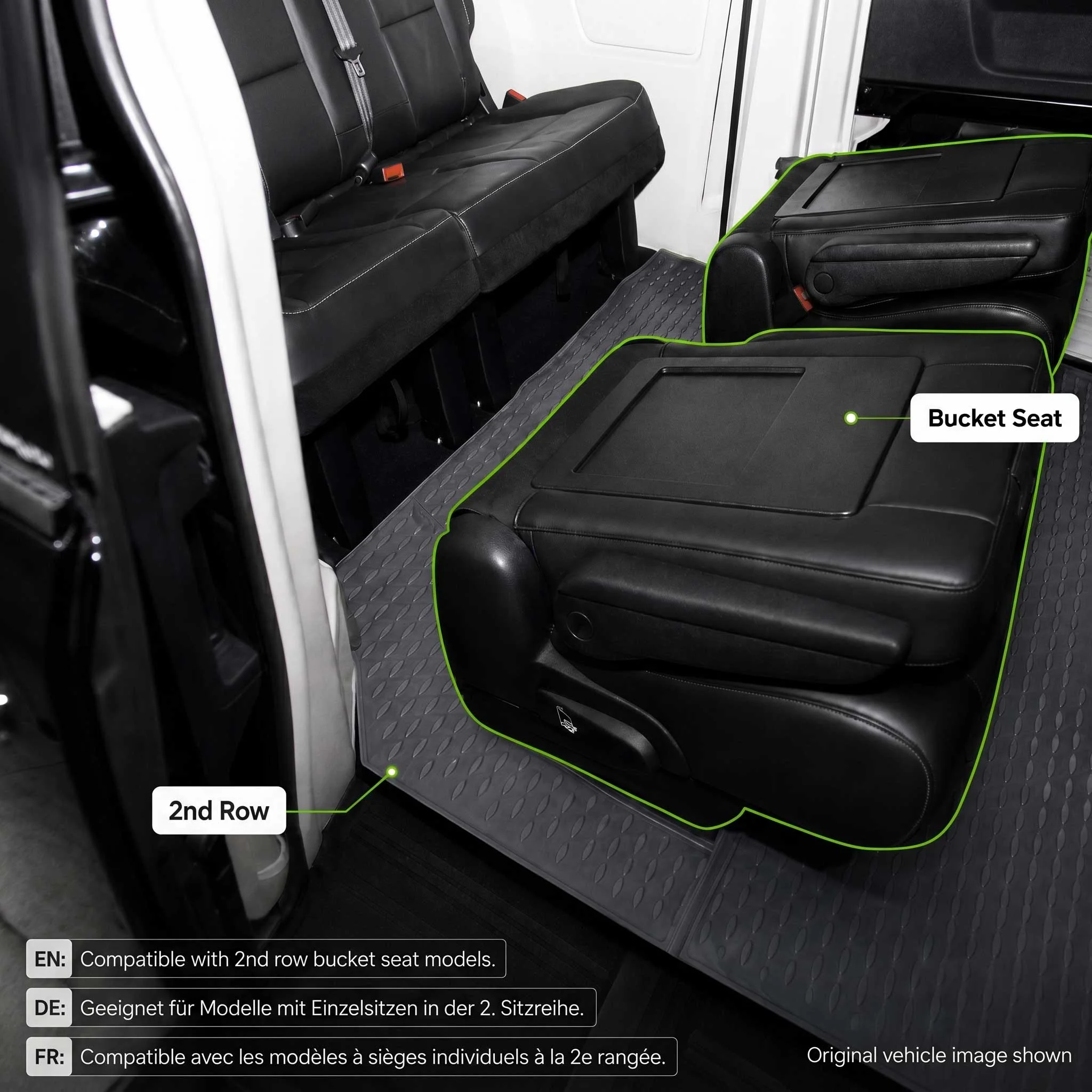 OMAC Gummimatten Fußmatten für Dodge Grand Caravan 2008-2020 TPE Schwarz - Image 4