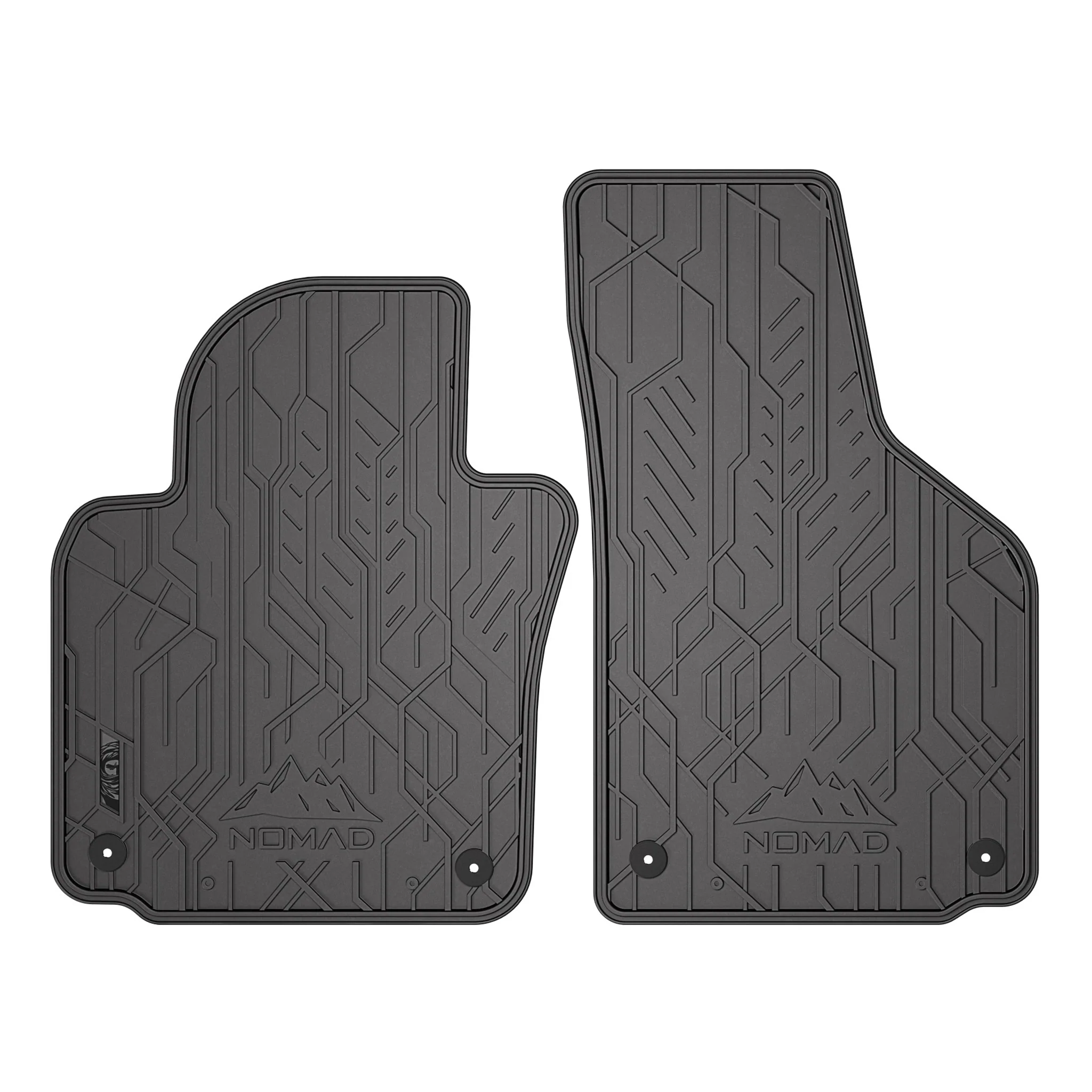 Fußmatten für VW Golf mk5 2003-2009 / Golf mk6 2008-2016 1.Reihe Schwarz 2 tlg