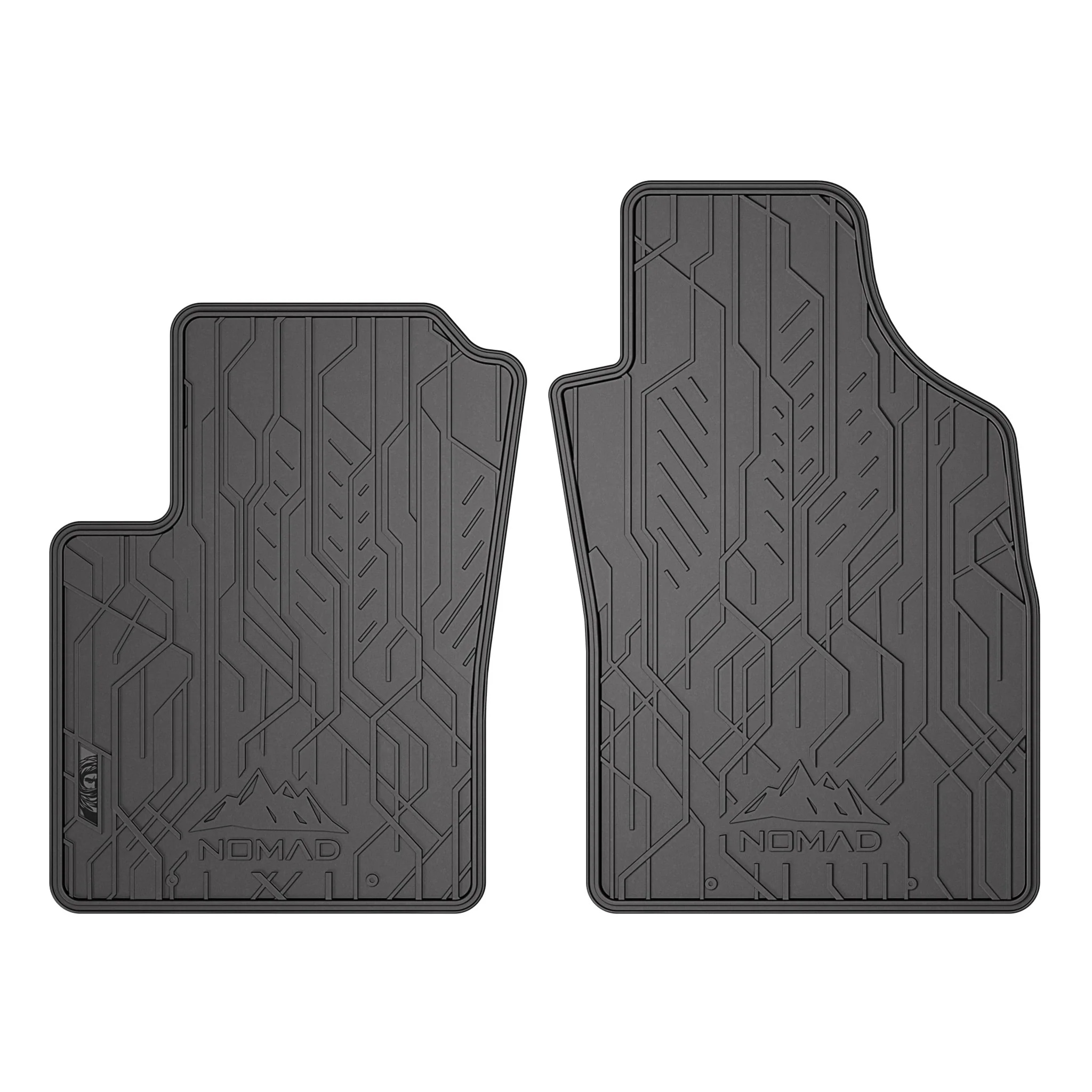 Fußmatten Gummimatten Antirutsch für Ford Ka II 2008-16 Automatten Schwarz 2 tlg