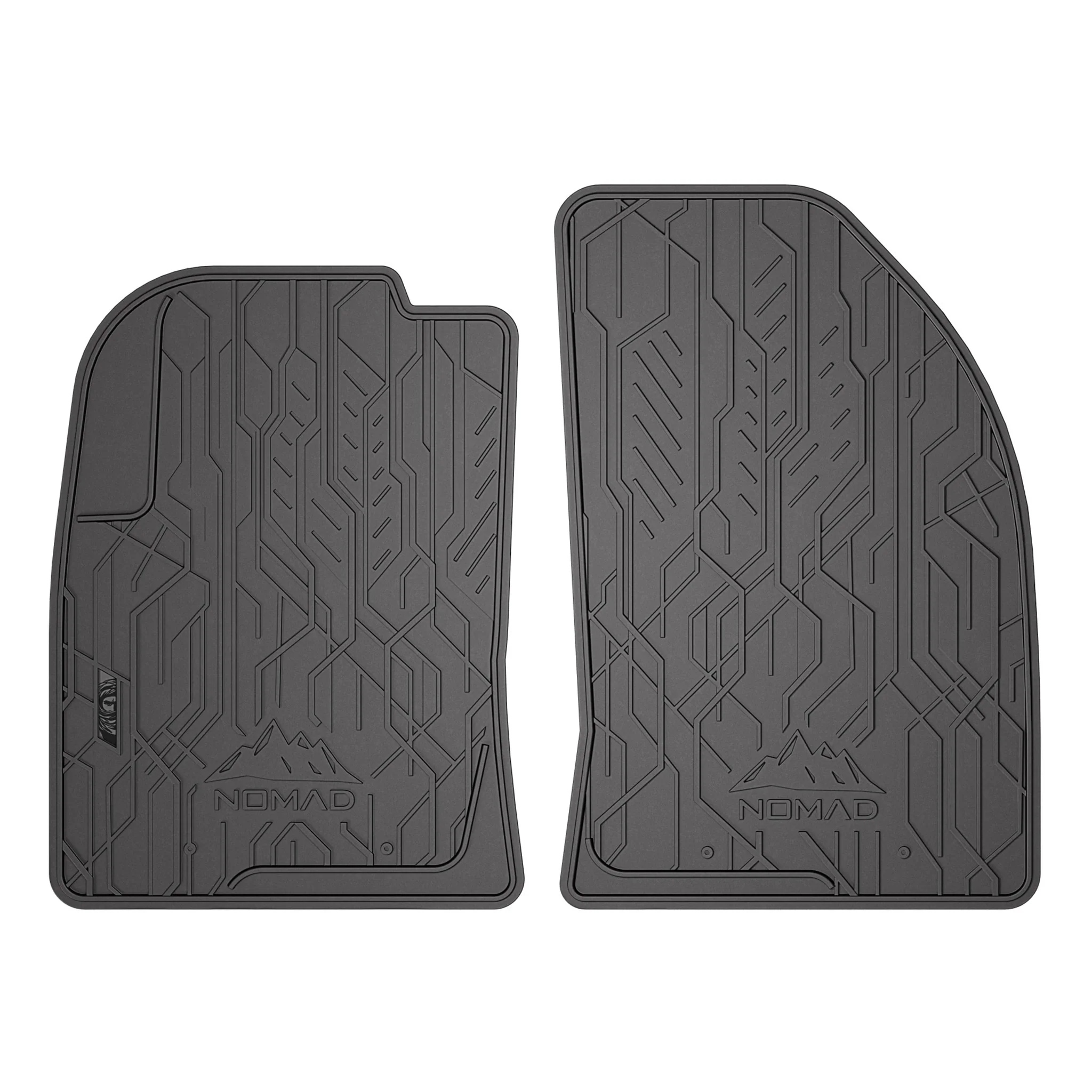 Fußmatten Gummimatten Automatten für Ford Fiesta mk5 2002-08 Gummi Schwarz 2tlg