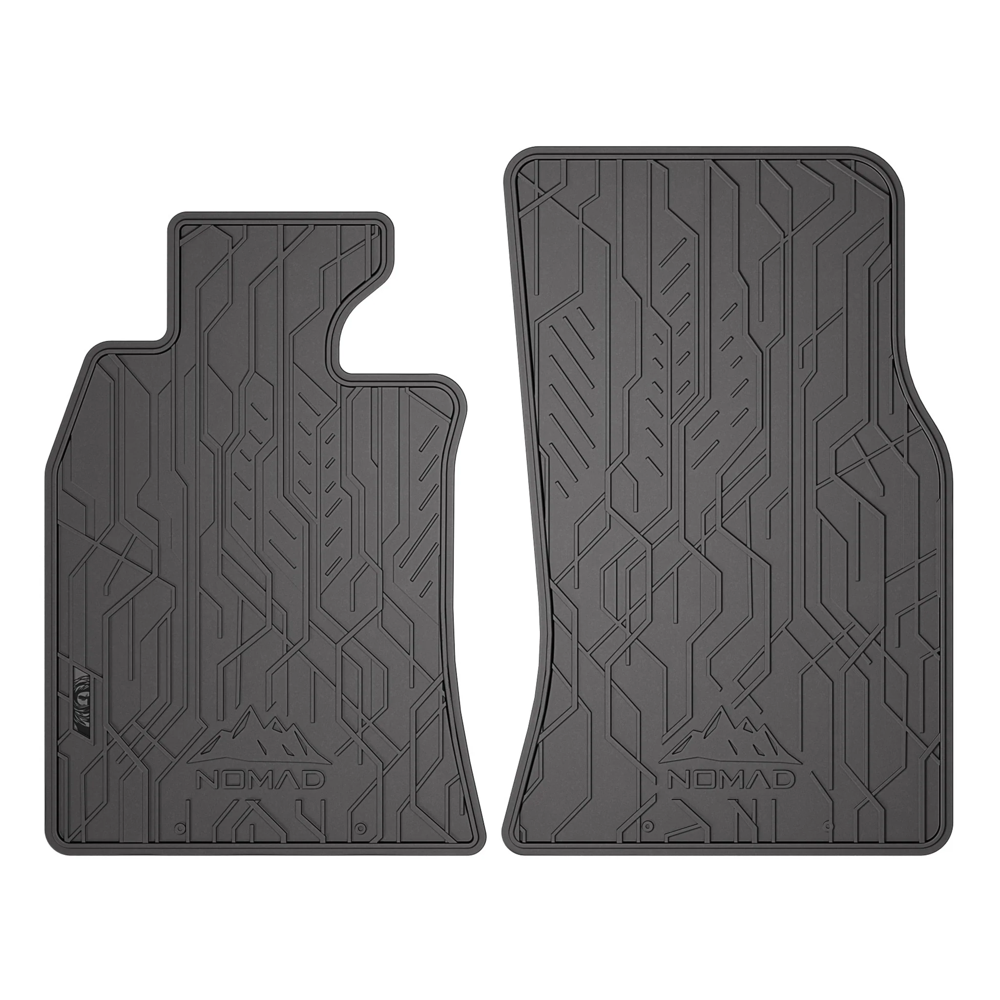 Fußmatten Gummimatten Automatten für Mini Cooper II R56 2006-2014 Schwarz 2tlg