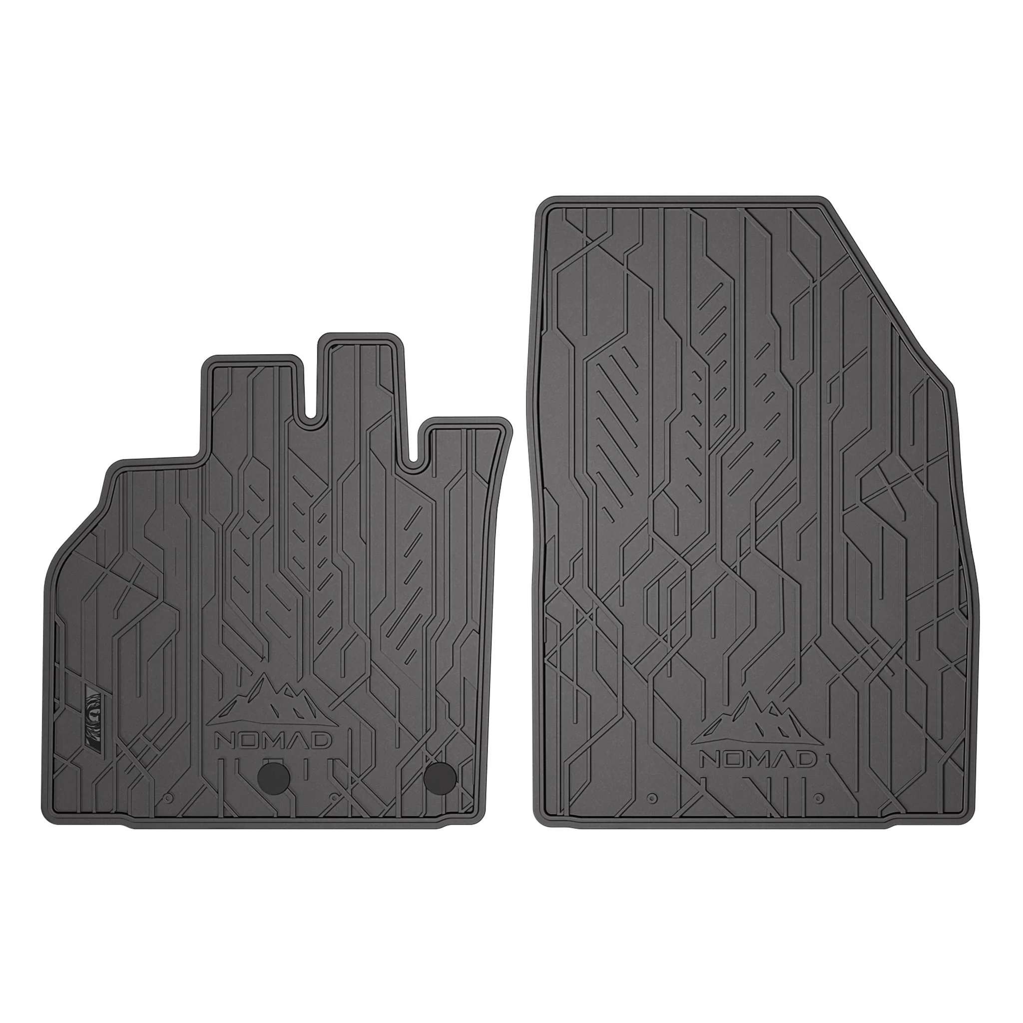 Fußmatten Gummimatten Automatten für Renault Scenic III 2009-2016 Schwarz 2tlg