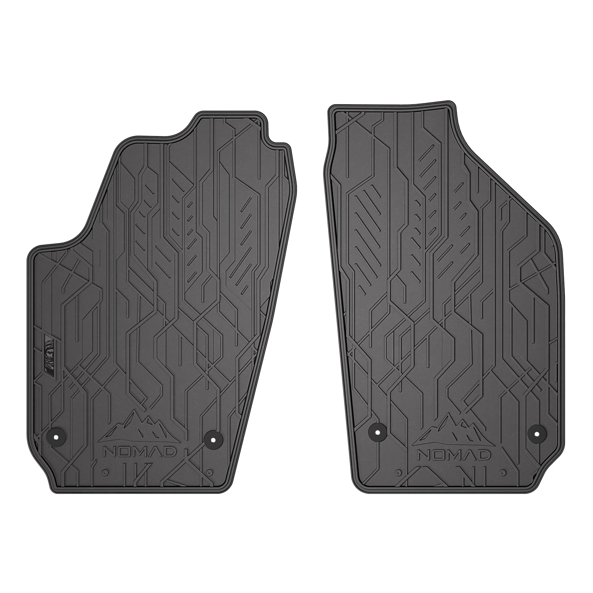 Fußmatten Gummimatten Automatten für Seat Ibiza III 2002-2008 Gummi Schwarz 2tlg