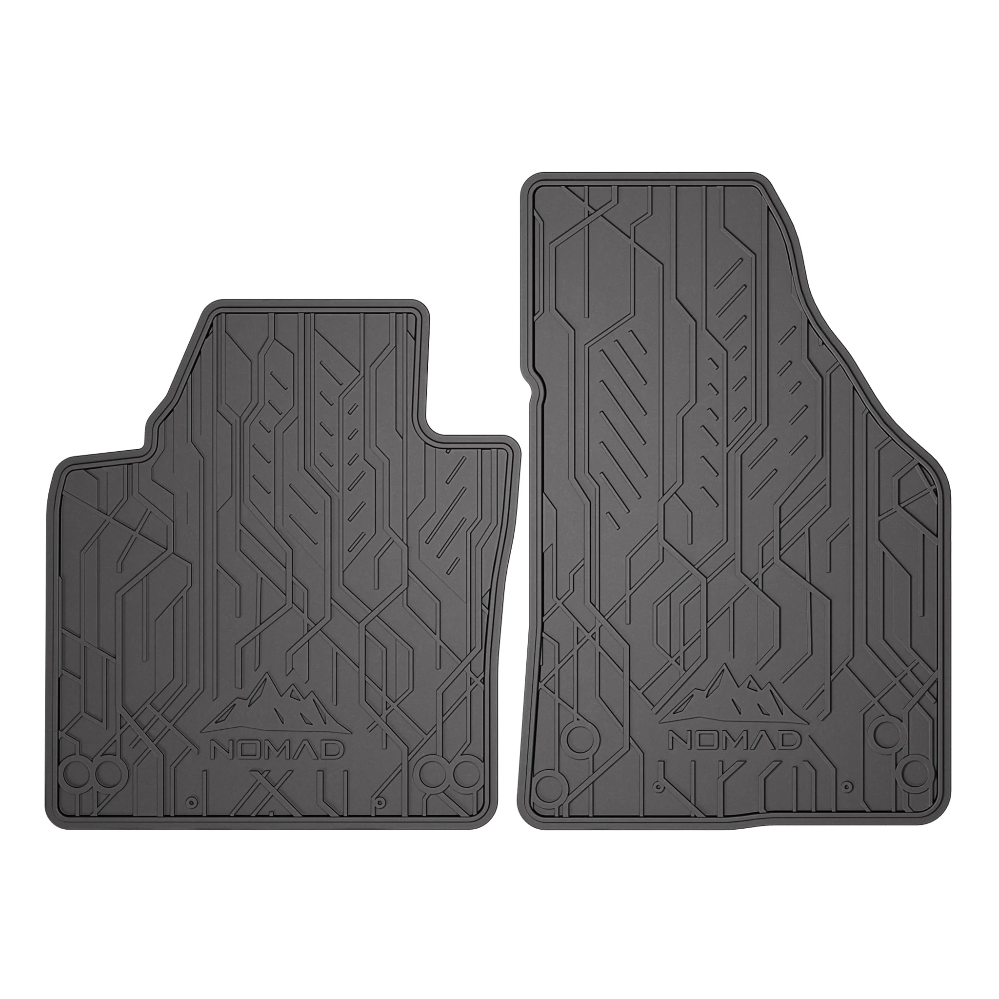 Fußmatten Gummimatten Automatten für VW Caddy III 2003-2020 Gummi Schwarz 2tlg