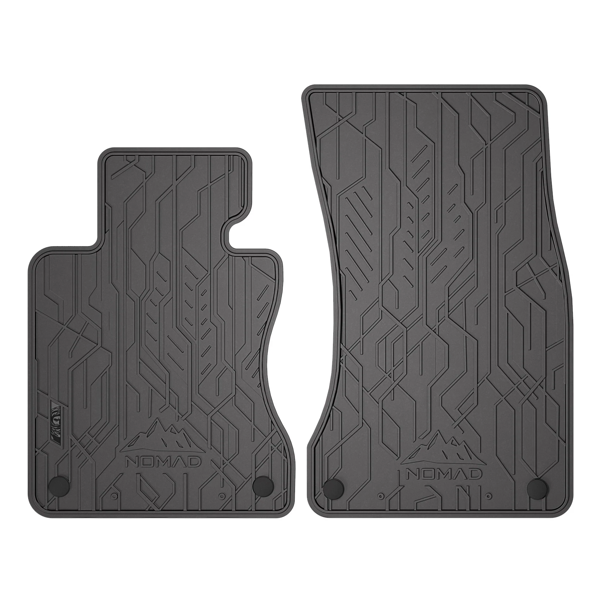 Fußmatten Gummimatten für BMW 5er E60 E61 2003-2010 1.Reihe Gummi Schwarz 2 tlg