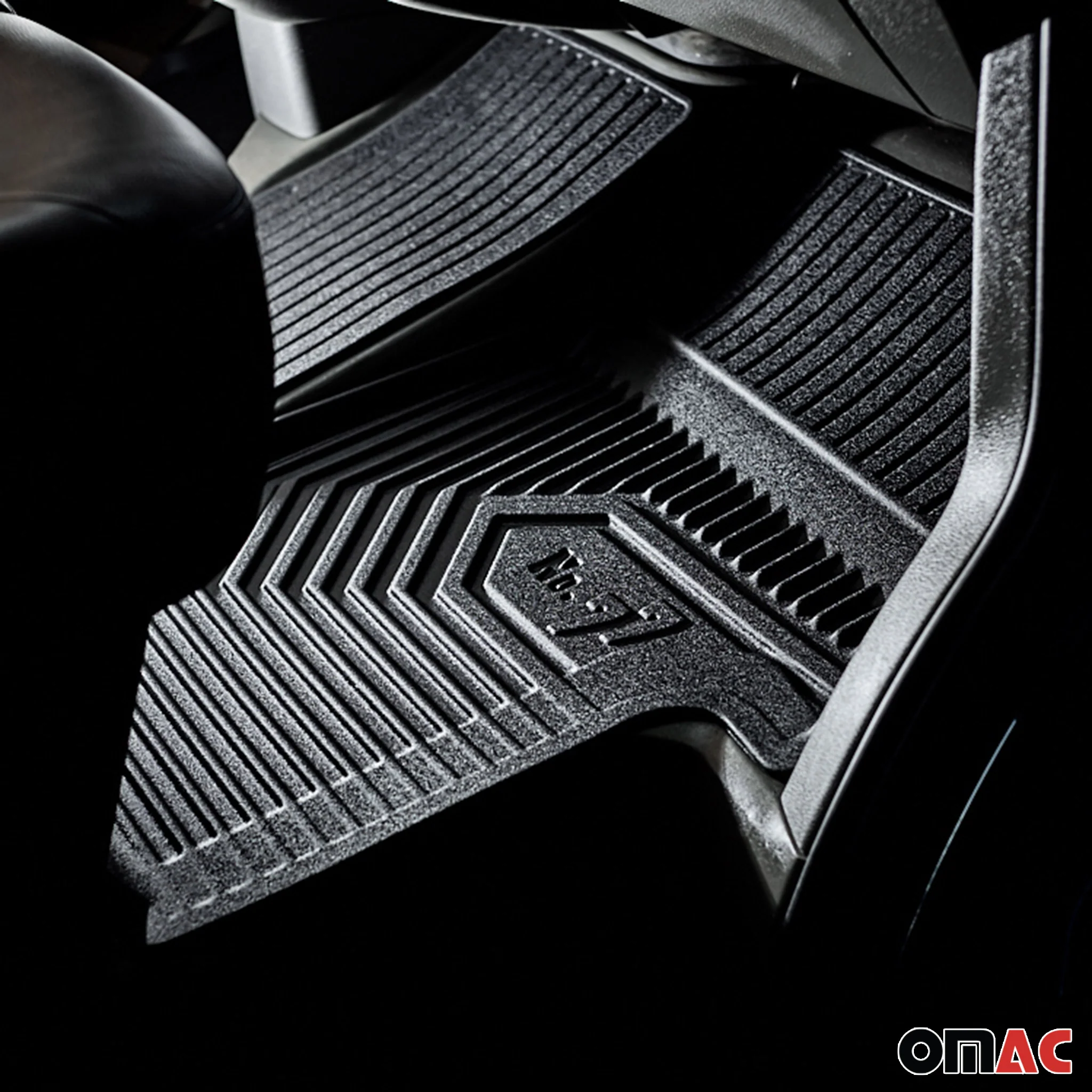 Fußmatten Gummimatten für Hyundai Tucson 2004-09 ohne Fußmattenclips TPE Schwarz - Image 6