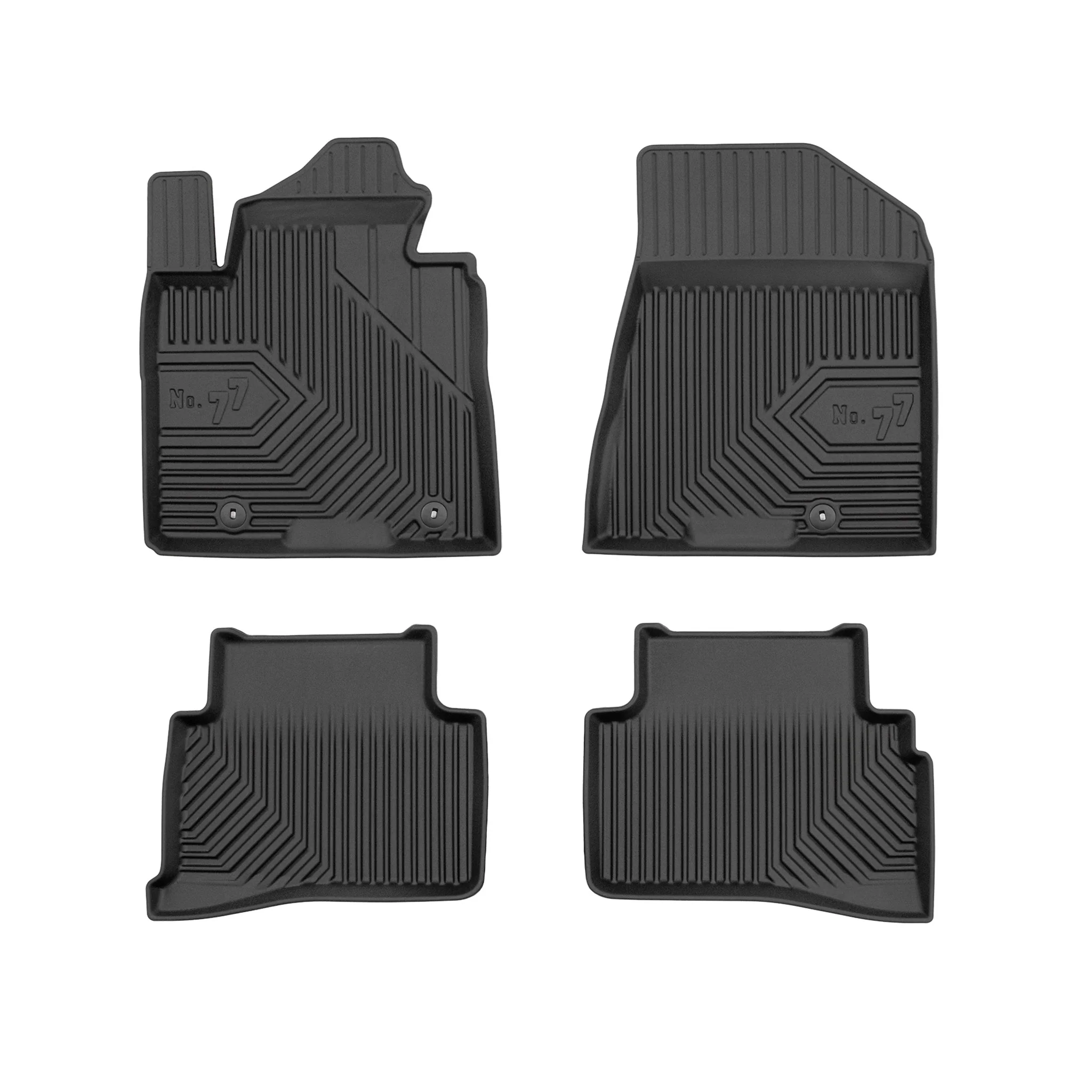 Fußmatten Gummimatten für Hyundai Tucson III 2015-2020 TPE Schwarz 4 teile