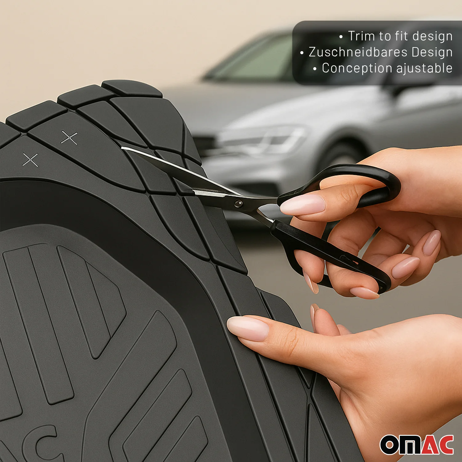 Fußmatten Gummimatten 3D Passform für Lexus UX Gummi Universal Schwarz 4tlg - Image 5
