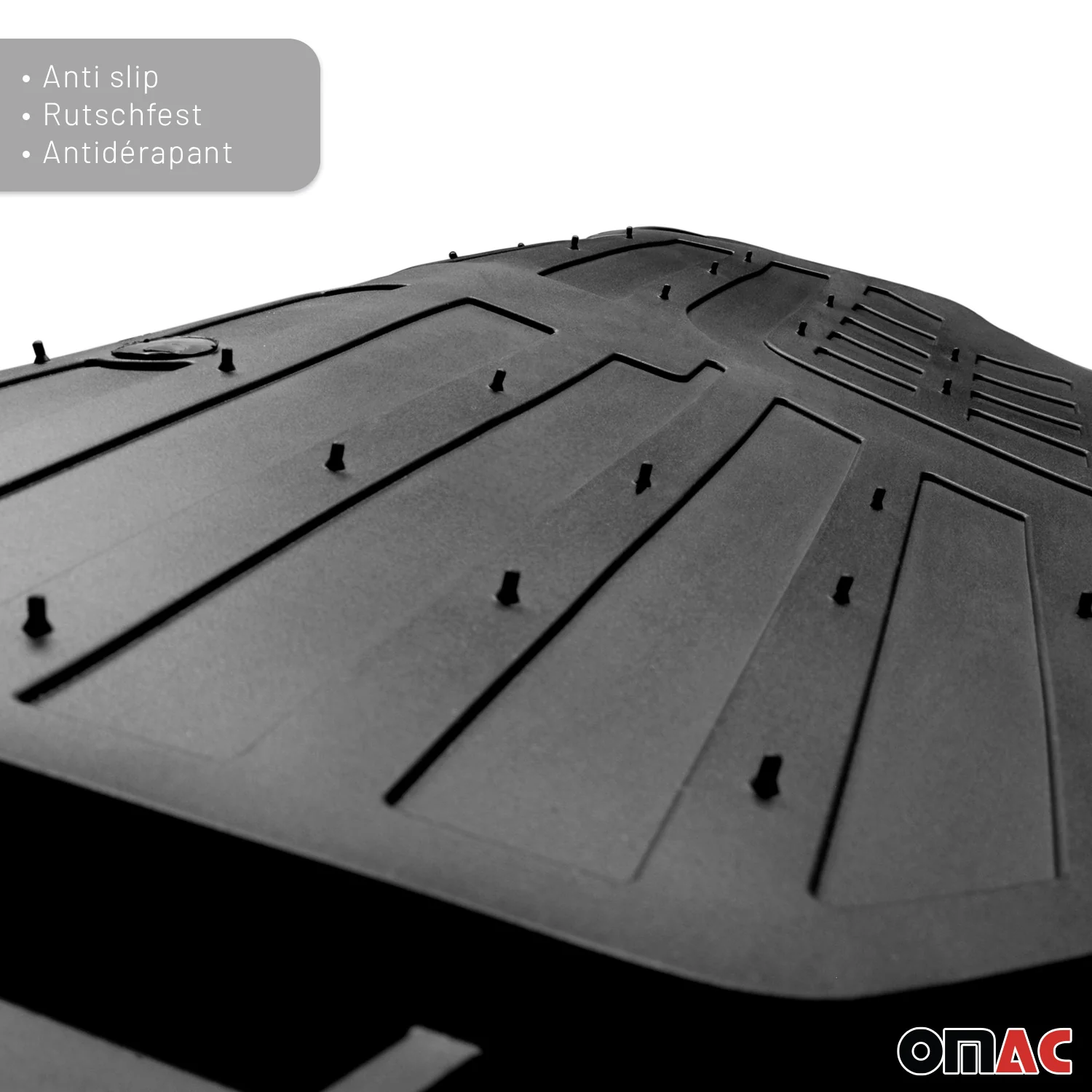 Fußmatten Gummimatten 3D Passform für Mazda CX-30 Gummi Universal Schwarz 4tlg - Image 10
