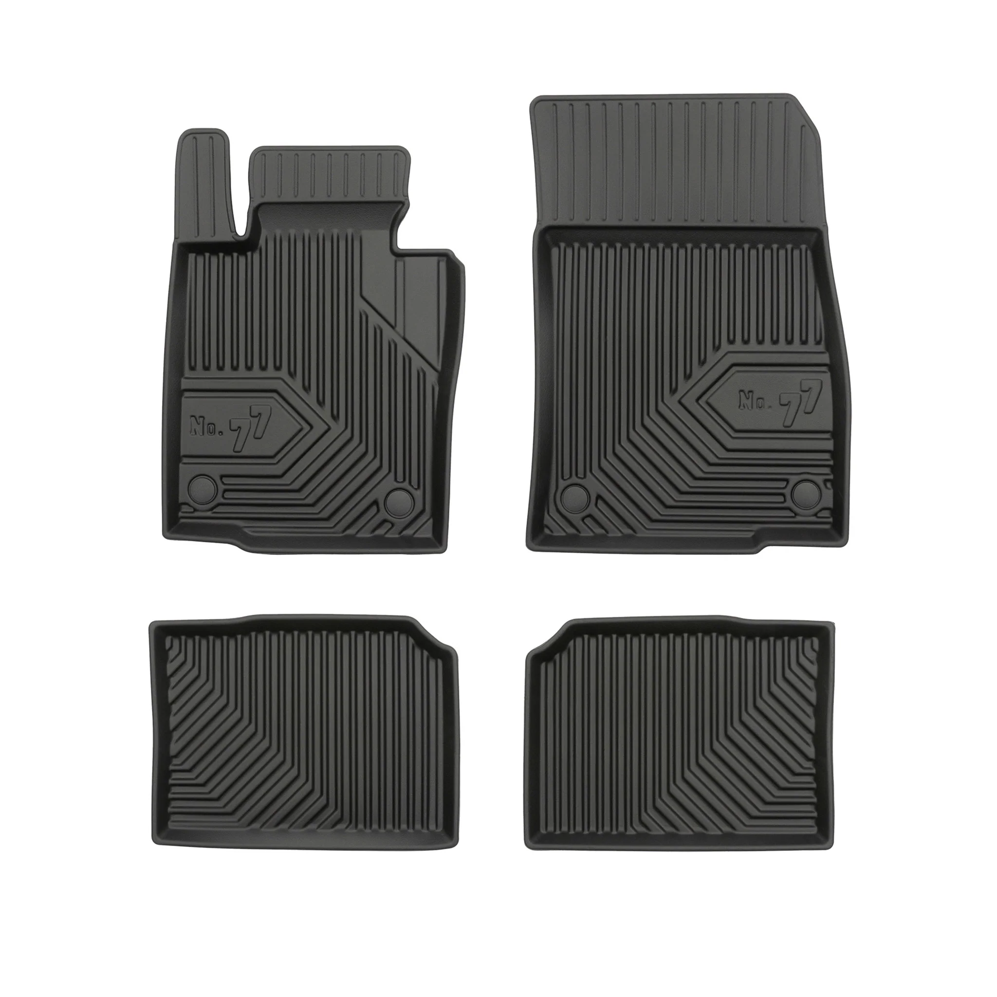 Fußmatten Gummimatten für Mini Countryman I R60 2010-2016 TPE Schwarz 4 tlg