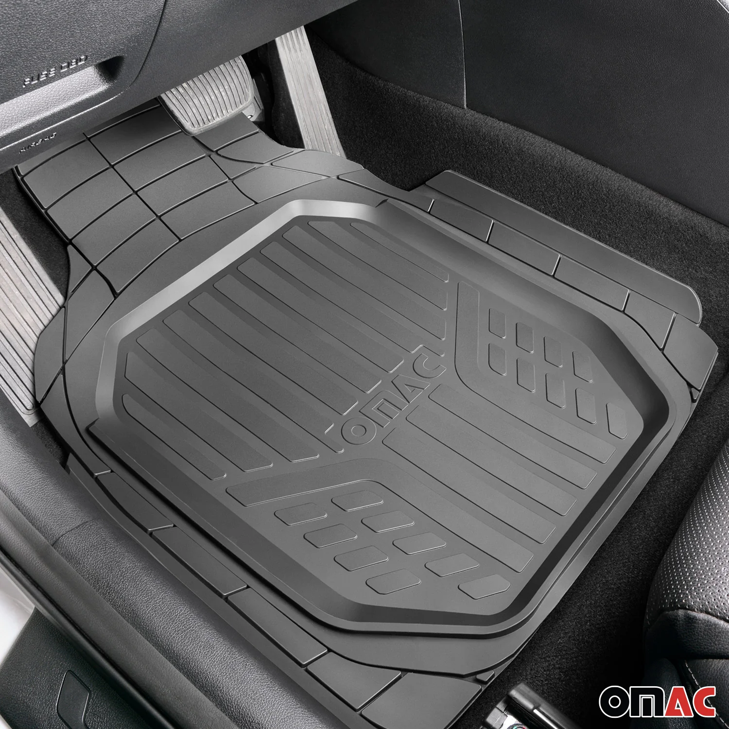 Fußmatten Gummimatten 3D Passform für Peugeot 407 Gummi Universal Schwarz 4tlg - Image 2