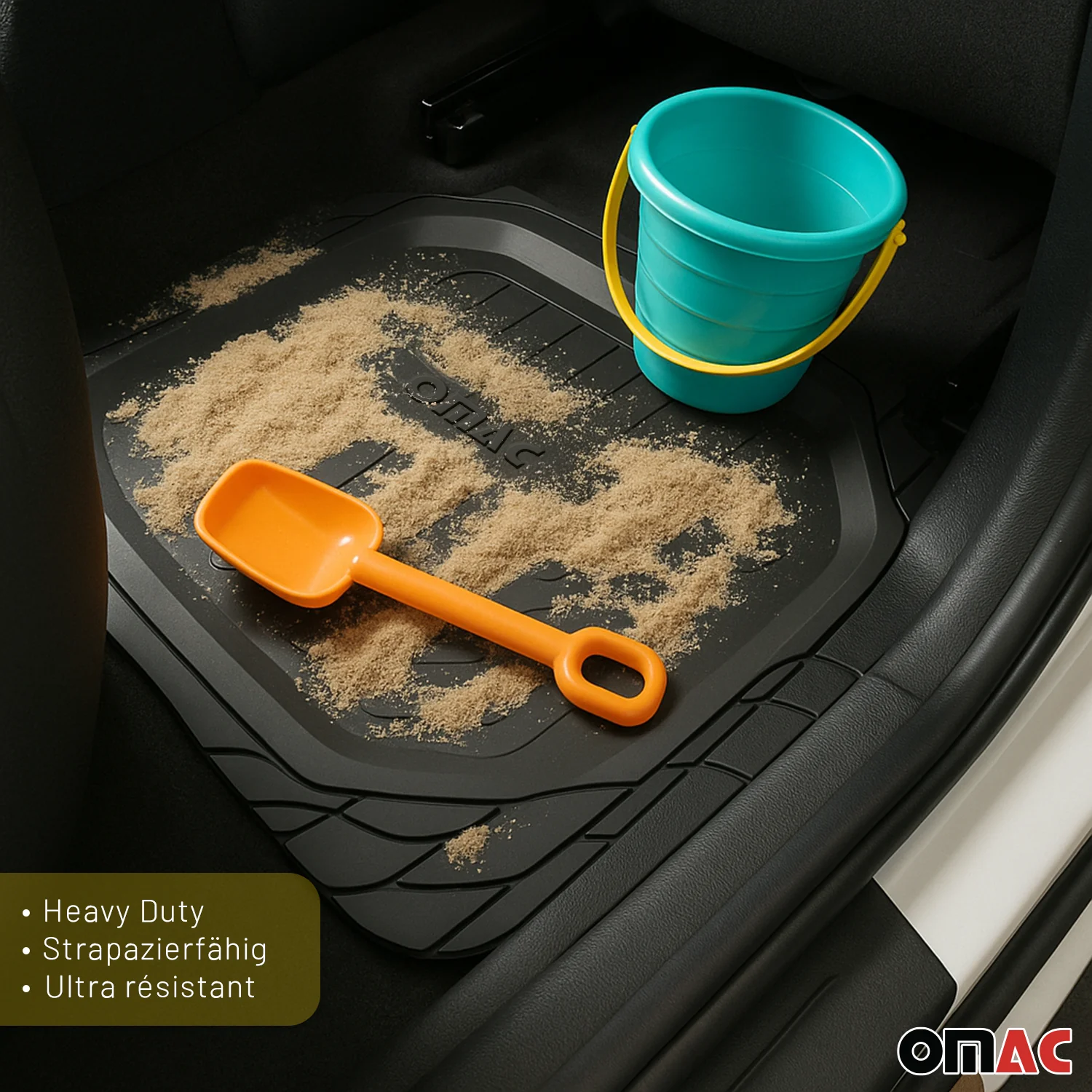 Fußmatten Gummimatten 3D Passform für Renault Kadjar Universal Schwarz 4tlg - Image 11