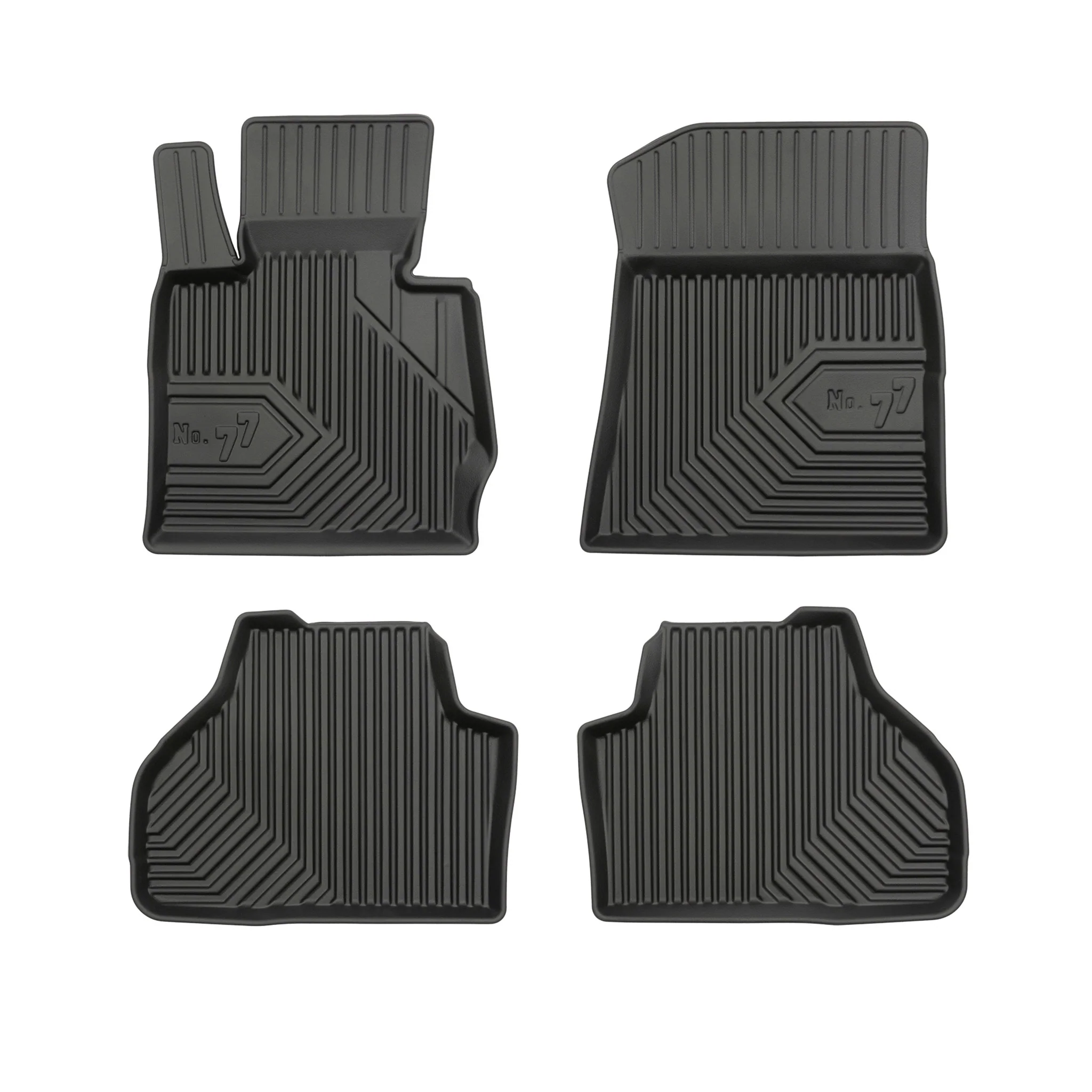 Fußmatten Gummimatten No.77 für BMW X3 F25 2010-2017 TPE Gummi Schwarz 4 Teile