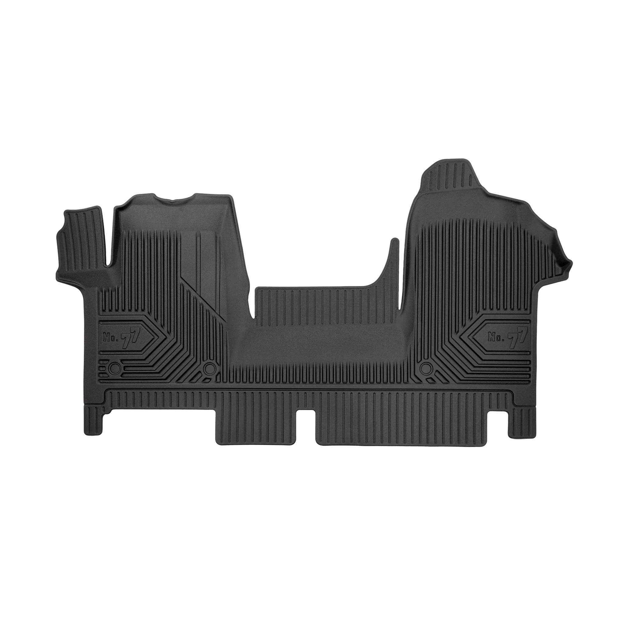 Fußmatten Gummimatten No.77 für Nissan NV400 2012-2022 TPE Gummi Schwarz 1 tlg