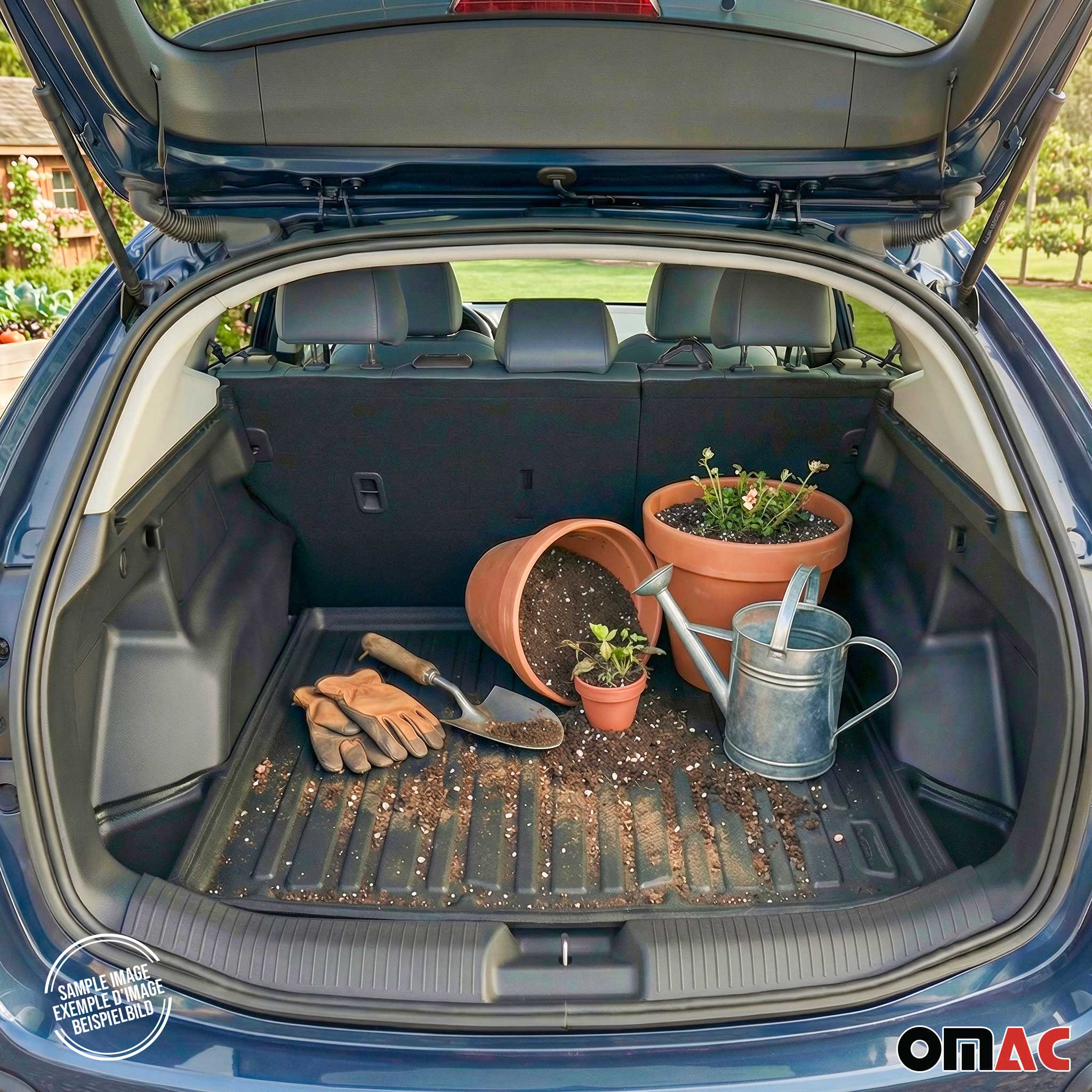 Fußmatten & Kofferraumwanne Set für VW Touran 2003-2010 Gummi TPE Schwarz 5x - Image 12