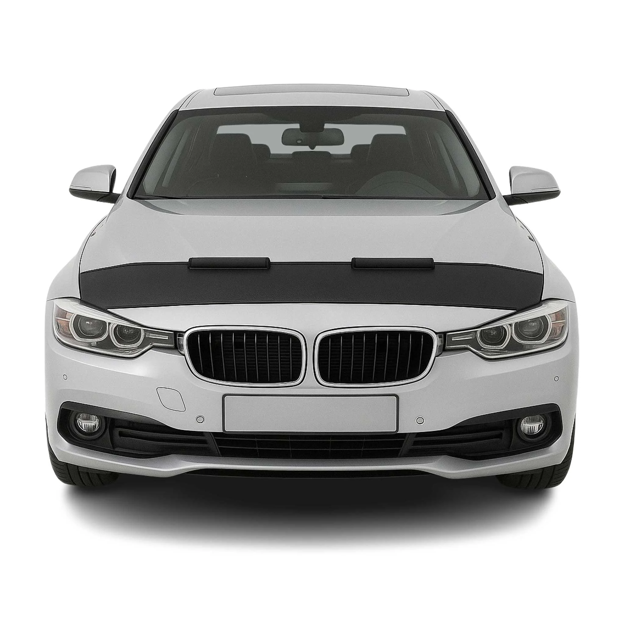 Haubenbra Steinschlagschutz Bonnet Bra für BMW 3er F30 F31 F34 F35 Schwarz Halb