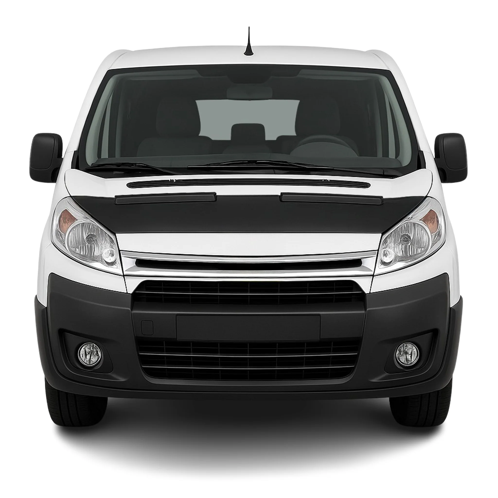 Haubenbra Steinschlagschutz Bonnet Bra für Citroen Jumpy 2007-2017 Schwarz Halb