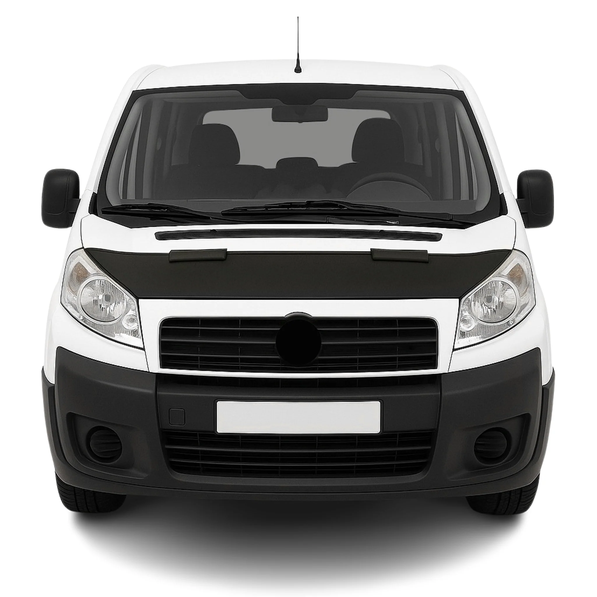Haubenbra Steinschlagschutz Bonnet Bra für Fiat Scudo 2007-2016 Schwarz Halb