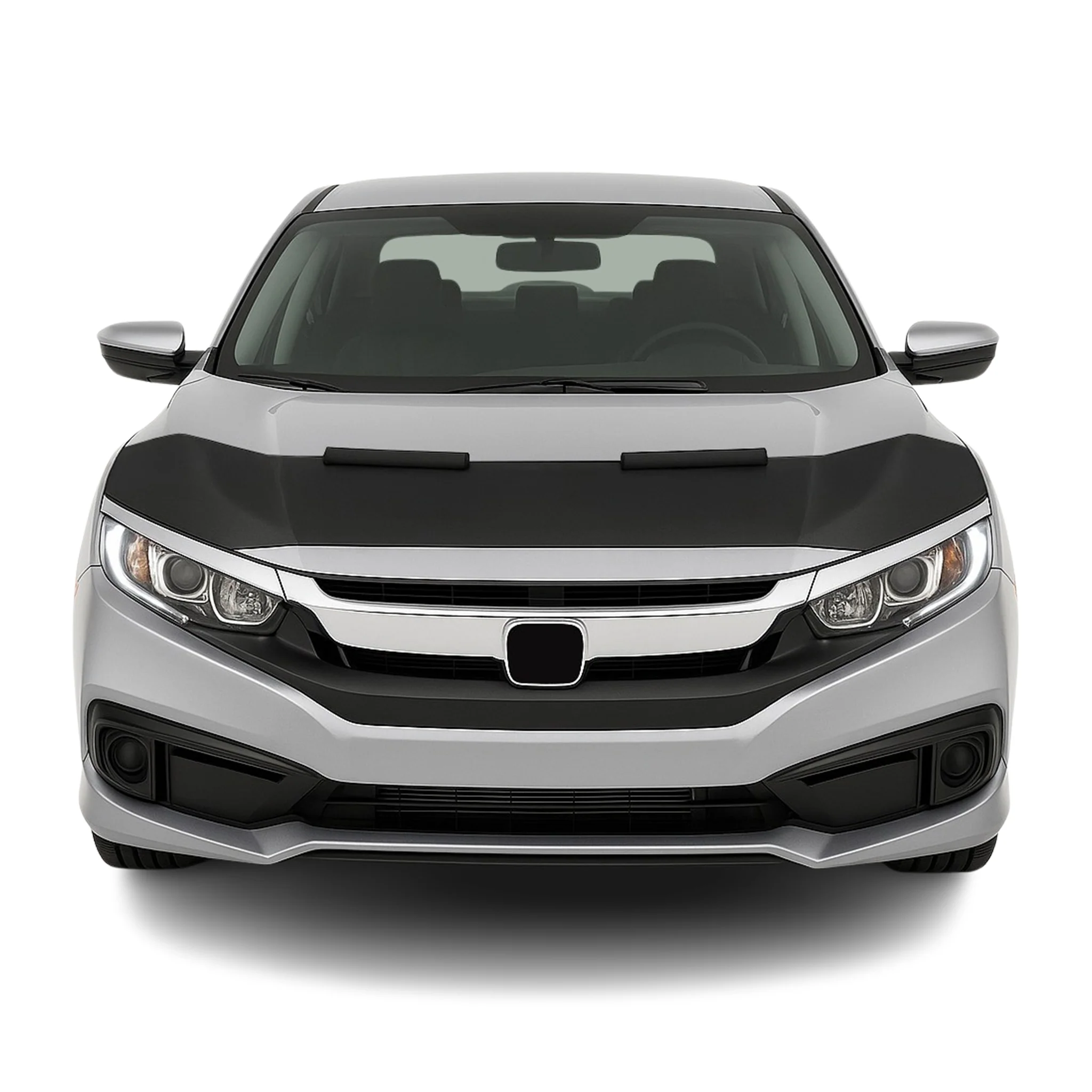 Haubenbra Steinschlagschutz Bonnet Bra für Honda Civic FC 2017-2021 Schwarz Halb