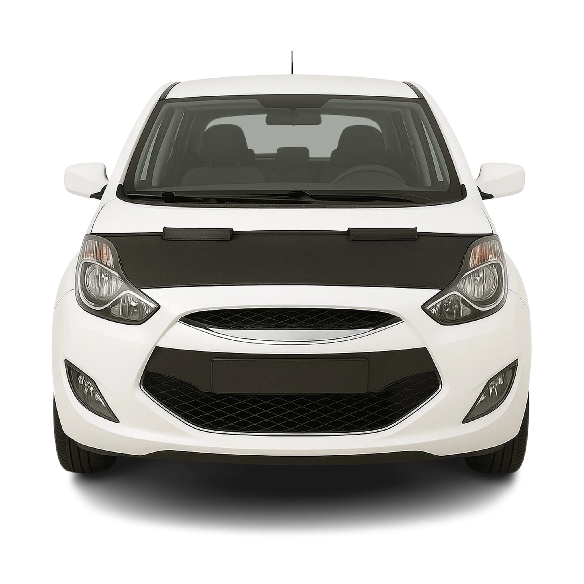 Haubenbra Steinschlagschutz Bonnet Bra für Hyundai iX20 2010-2015 Schwarz Halb