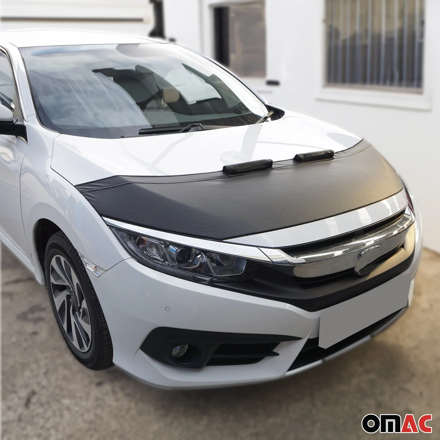 Haubenbra Steinschlagschutz Bonnet Bra für Toyota Auris 2006-2010 Schwarz Halb - Image 10