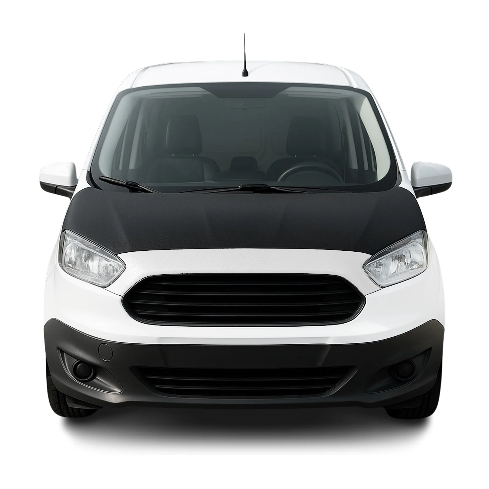 Haubenbra Bonnet Bra Steinschlagschutz für Ford Transit Courier 2014-24 Schwarz