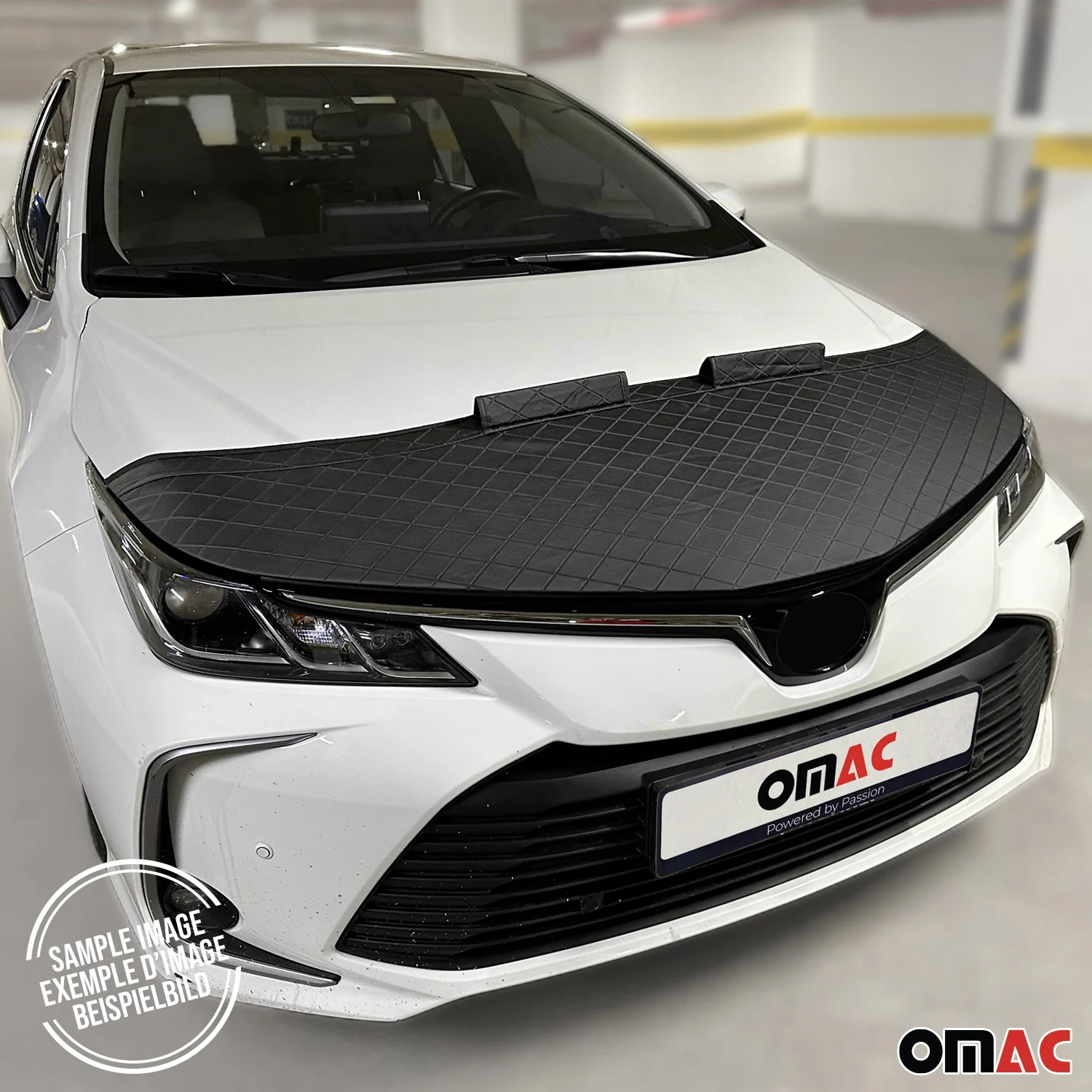 Haubenbra Steinschlagschutz Bonnet Bra für Ford C-Max 2015-2019 Schwarz Halb - Image 10