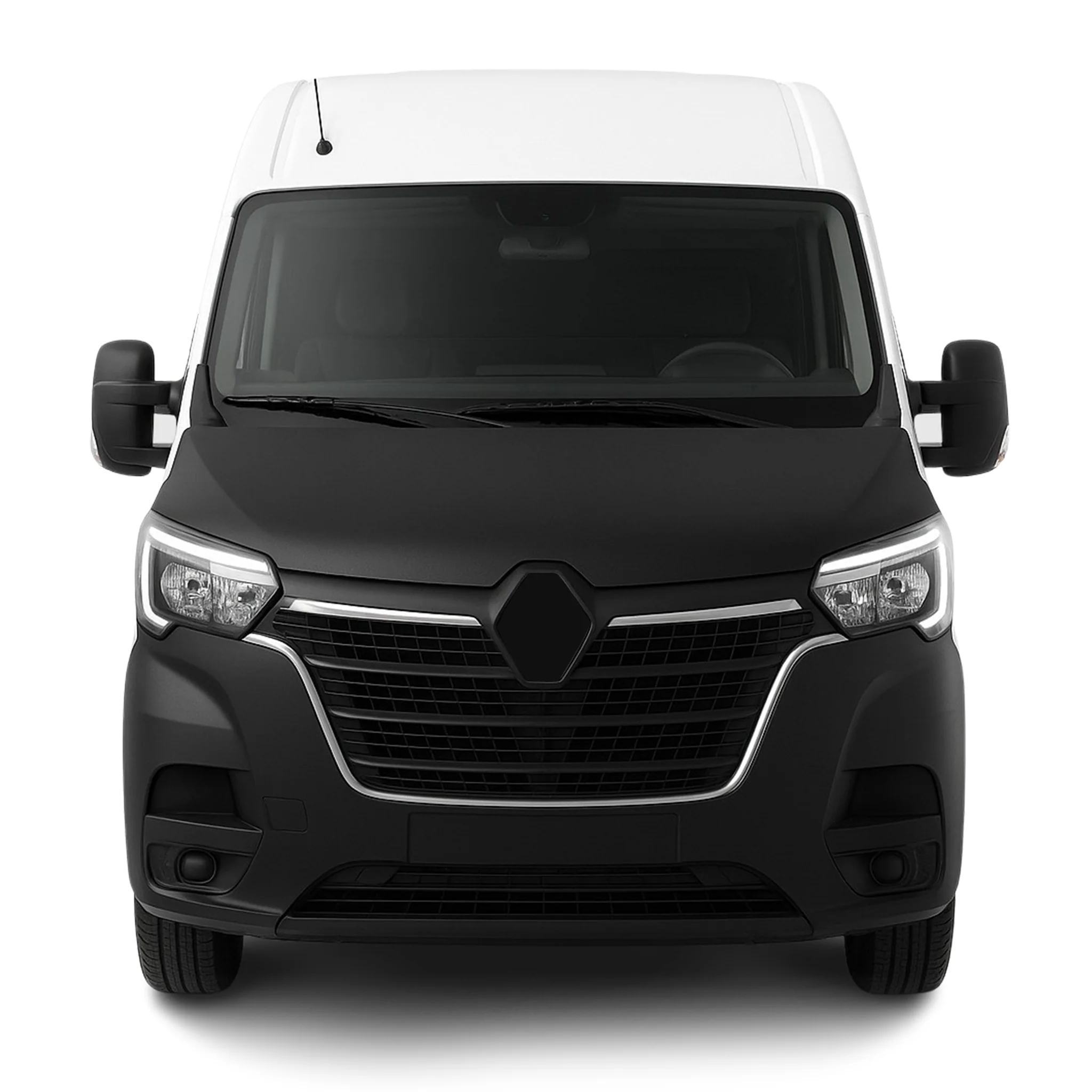 Haubenbra Bonnet Bra Steinschlagschutz für Renault Master 2019-2023 Schwarz 1tlg