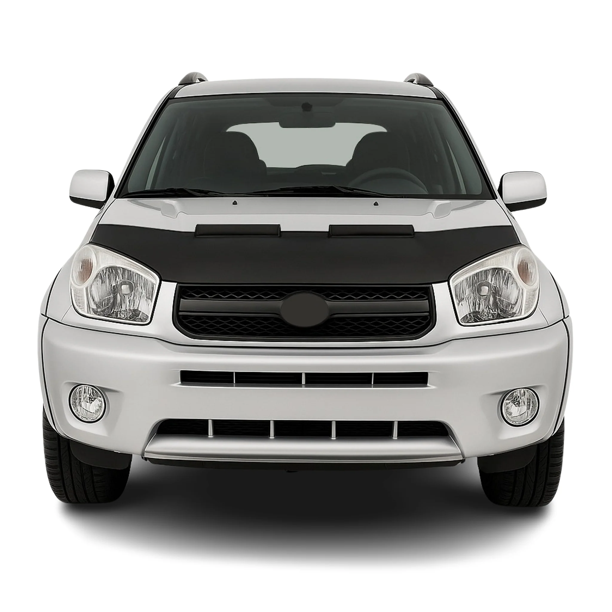 Haubenbra Steinschlagschutz Bonnet Bra für Toyota RAV4 2000-2005 Schwarz Halb