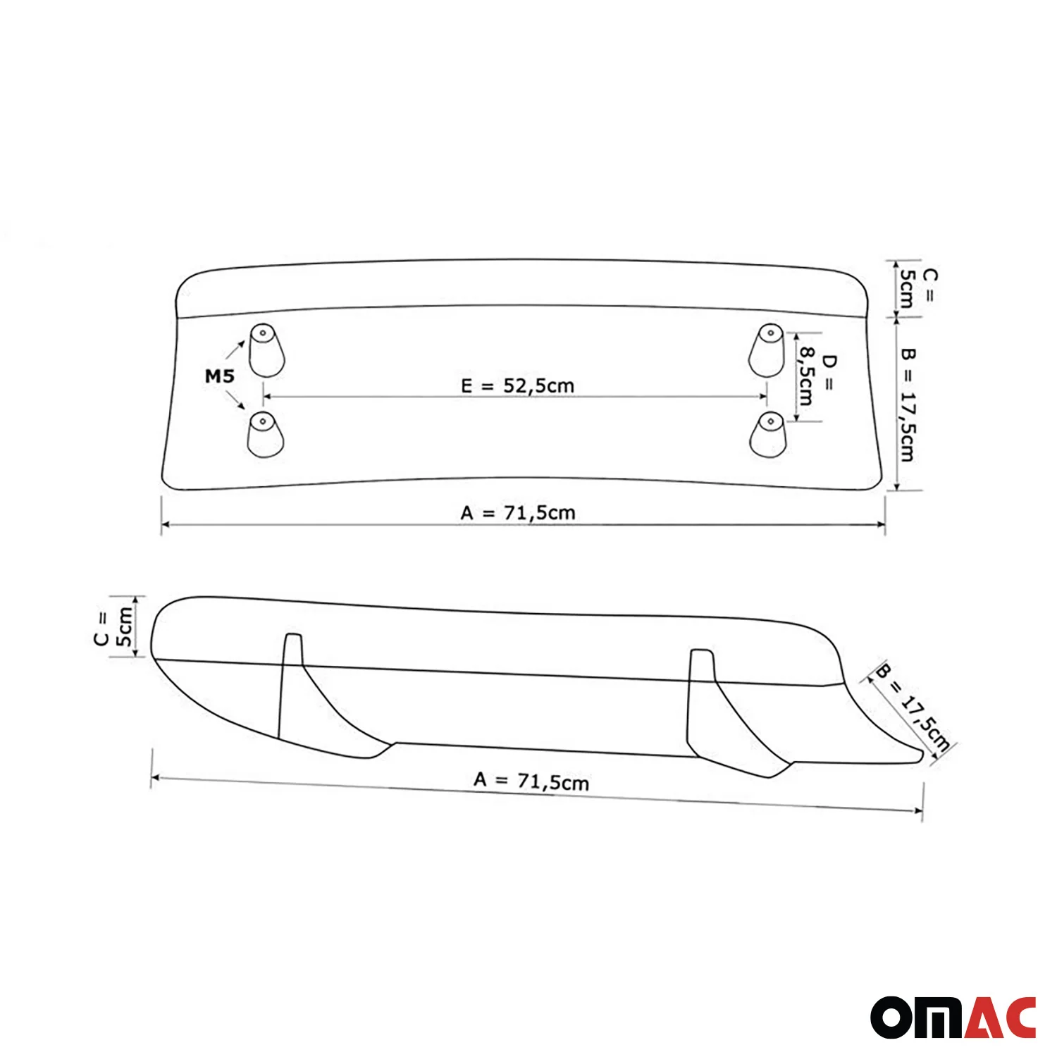 RDX Heckschürzenansatz Diffuser U-Diff für BMW X3 2017-2023 mit M-Paket - Image 3