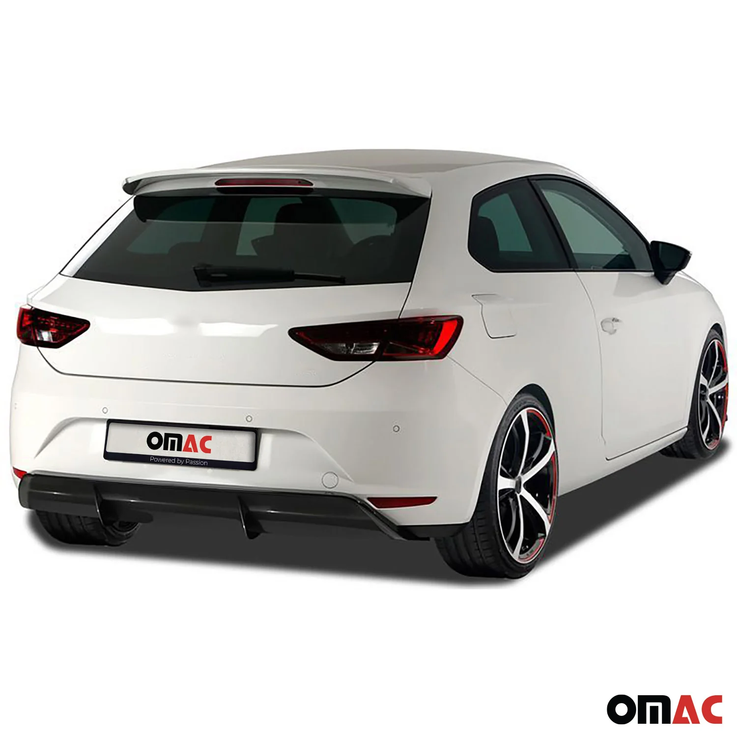 RDX Heckschürzenansatz Diffuser für Seat Leon 5F 5 trg 2013-2017 ABS Schwarz - Image 2