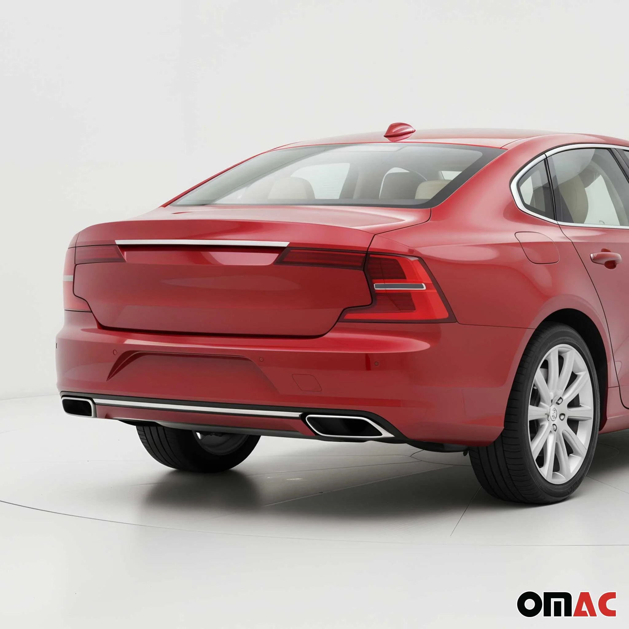 Kofferraumleiste Heckklappe Leiste für Volvo S90 2016-2020 Limo Edelstahl Chrom - Image 2