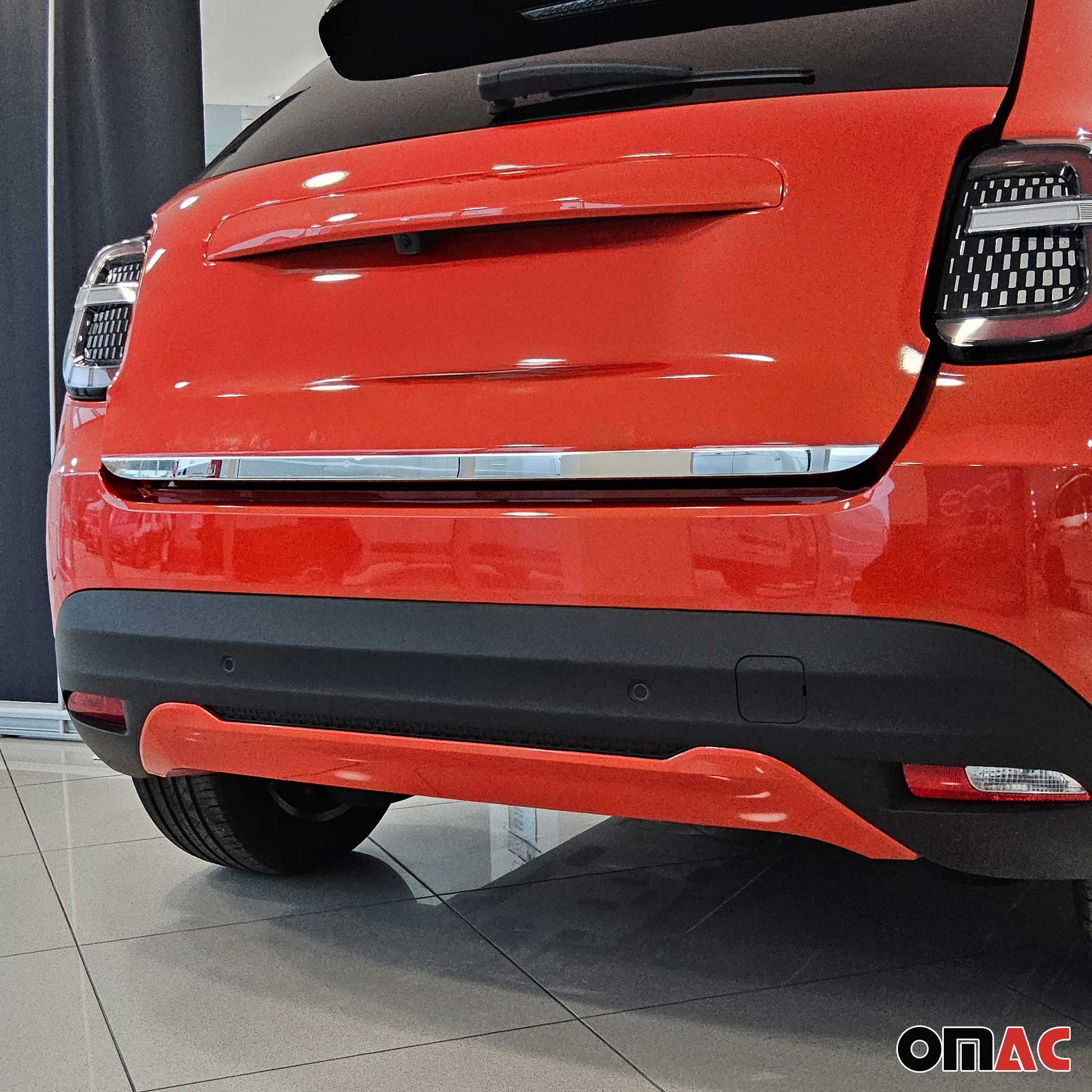 Kofferraumleiste Heckleiste für Fiat 600/600E 2023-2026 Edelstahl Chrom Glanz - Image 2