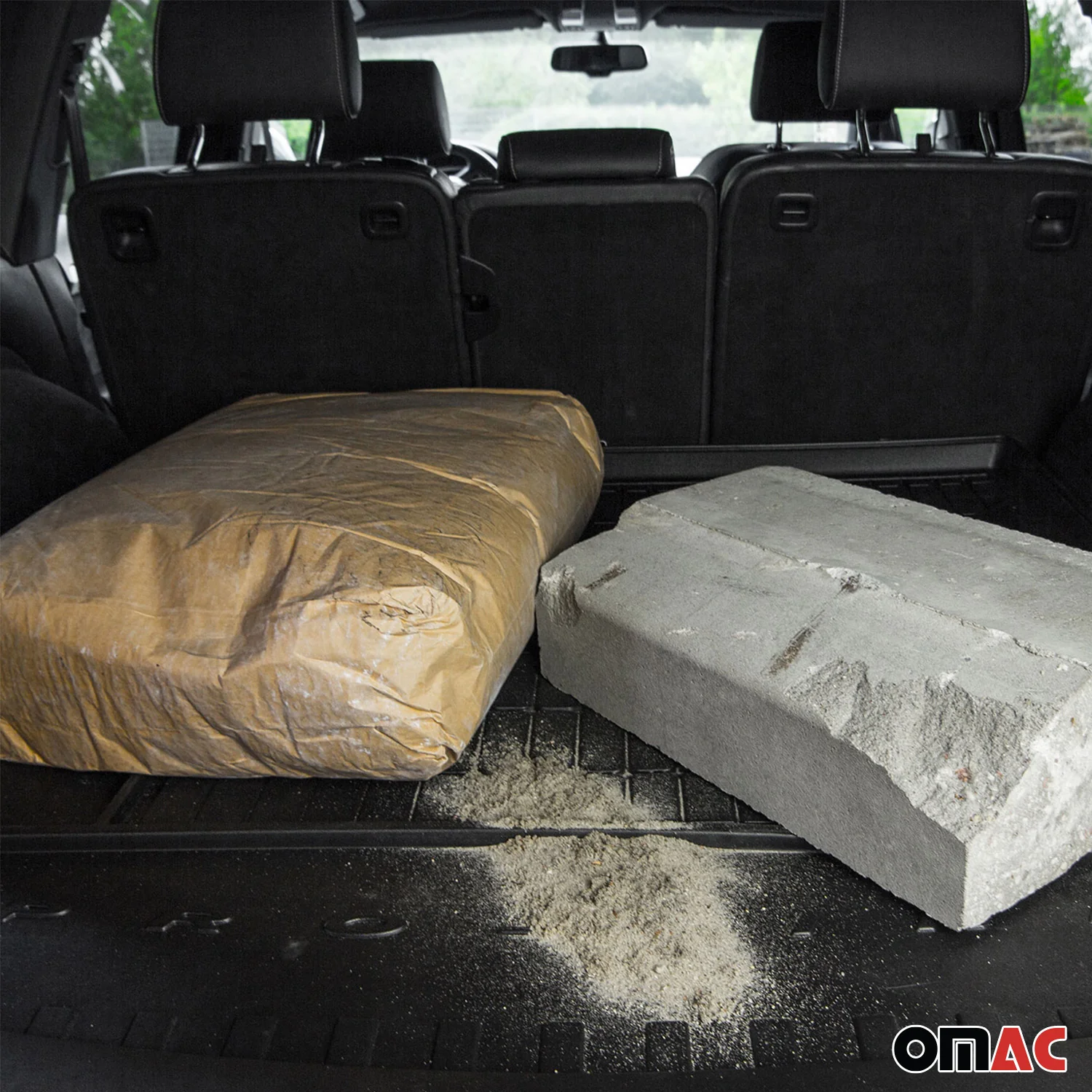 OMAC Gummi Kofferraumwanne für Ford C-Max 2003-2010 TPE Laderaumwanne Schwarz - Image 10