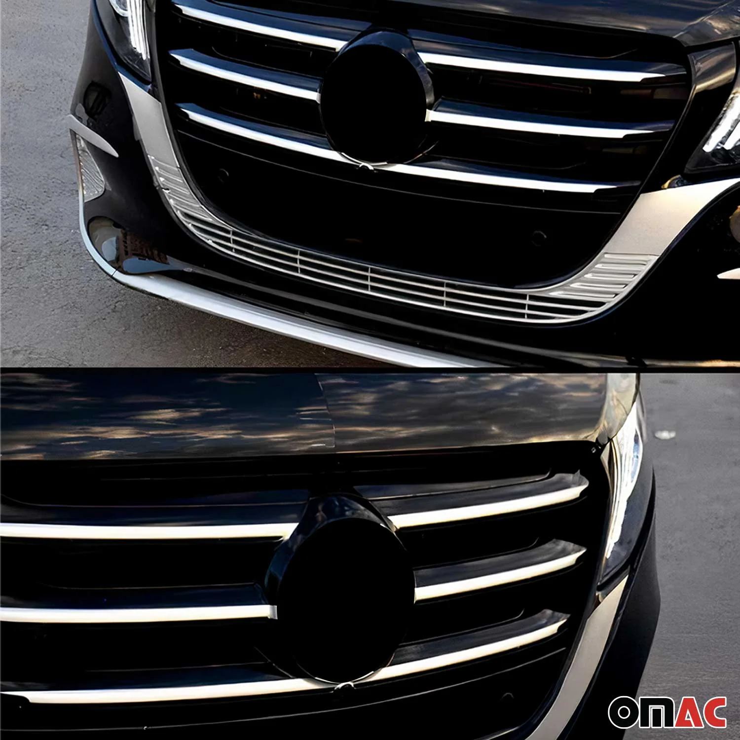 Kühlergrill Grillleisten für Mercedes Vito W447 2024-2026 Edelstahl Chrom 6tlg - Image 3