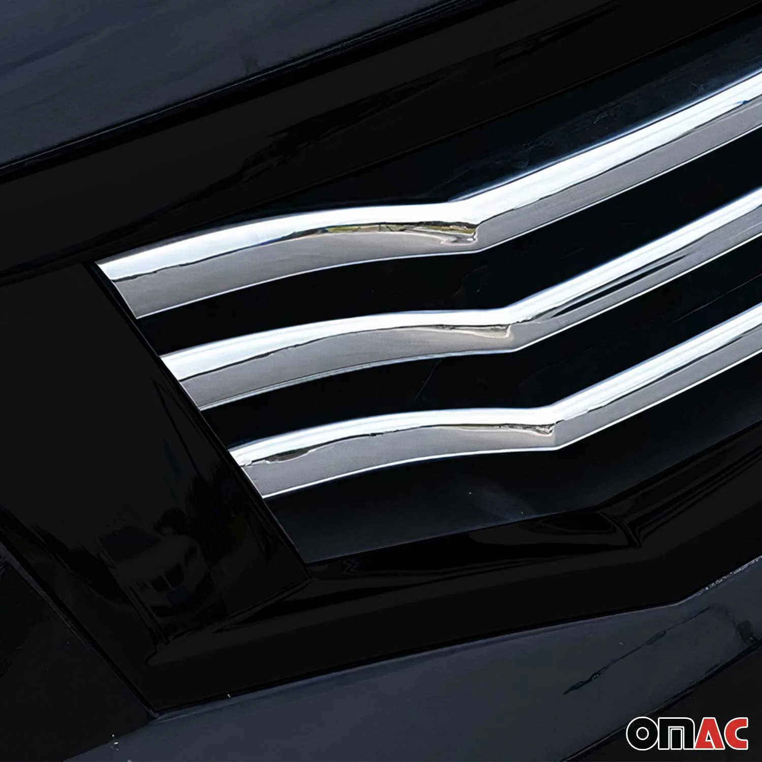 Kühlergrill Leisten Grillleisten für Honda Accord 2007-2012 Chrom ABS Silber 6x - Image 3