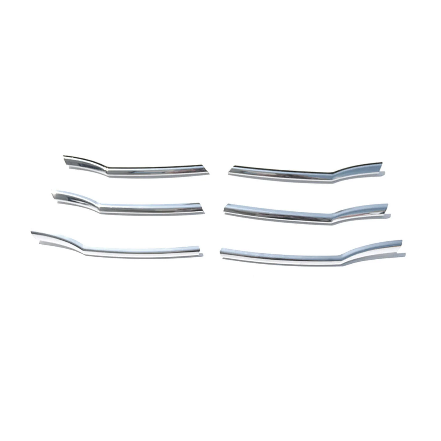 Kühlergrill Leisten Grillleisten für Honda Accord 2007-2012 Chrom ABS Silber 6x - Image 6