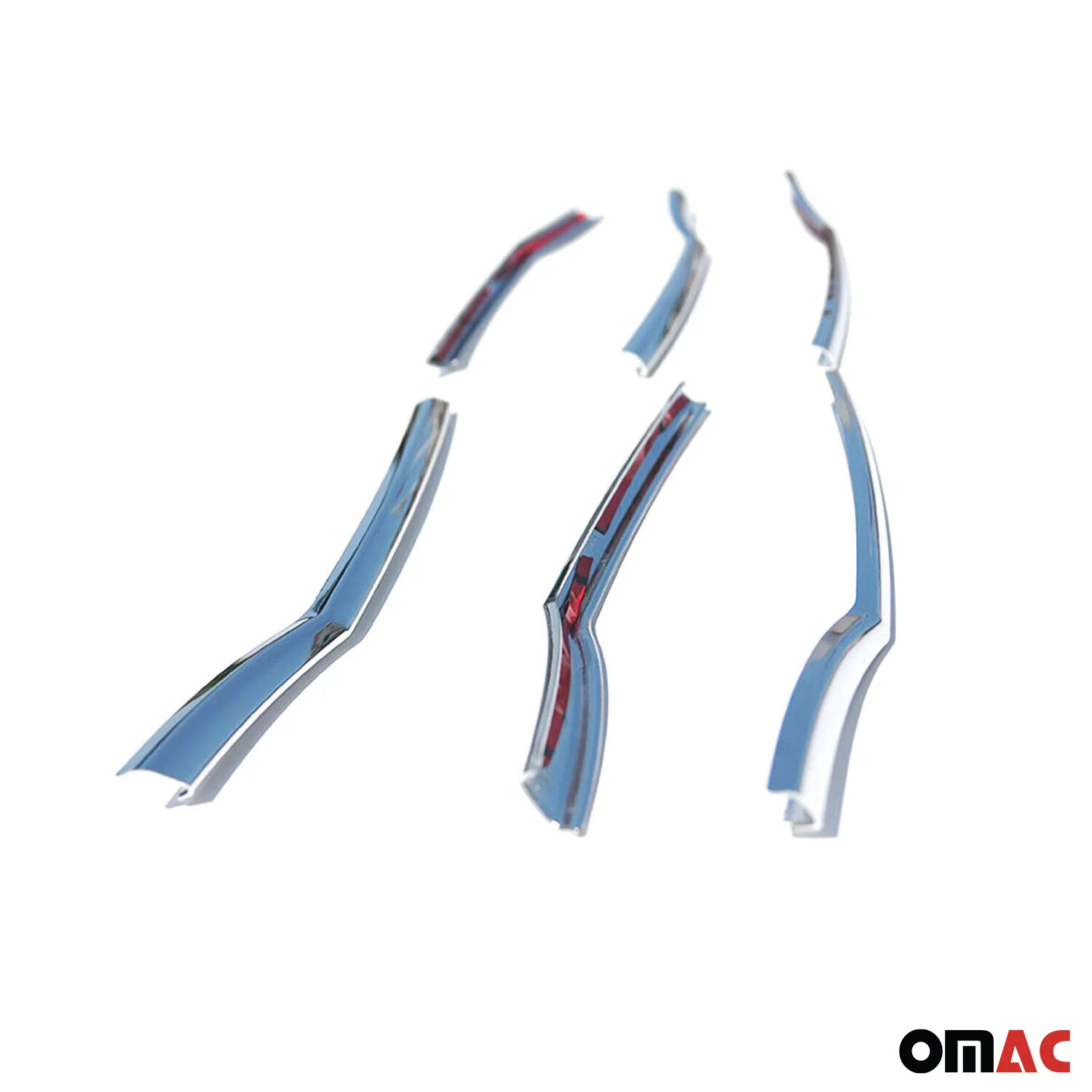 Kühlergrill Leisten Grillleisten für Honda Accord 2007-2012 Chrom ABS Silber 6x - Image 8