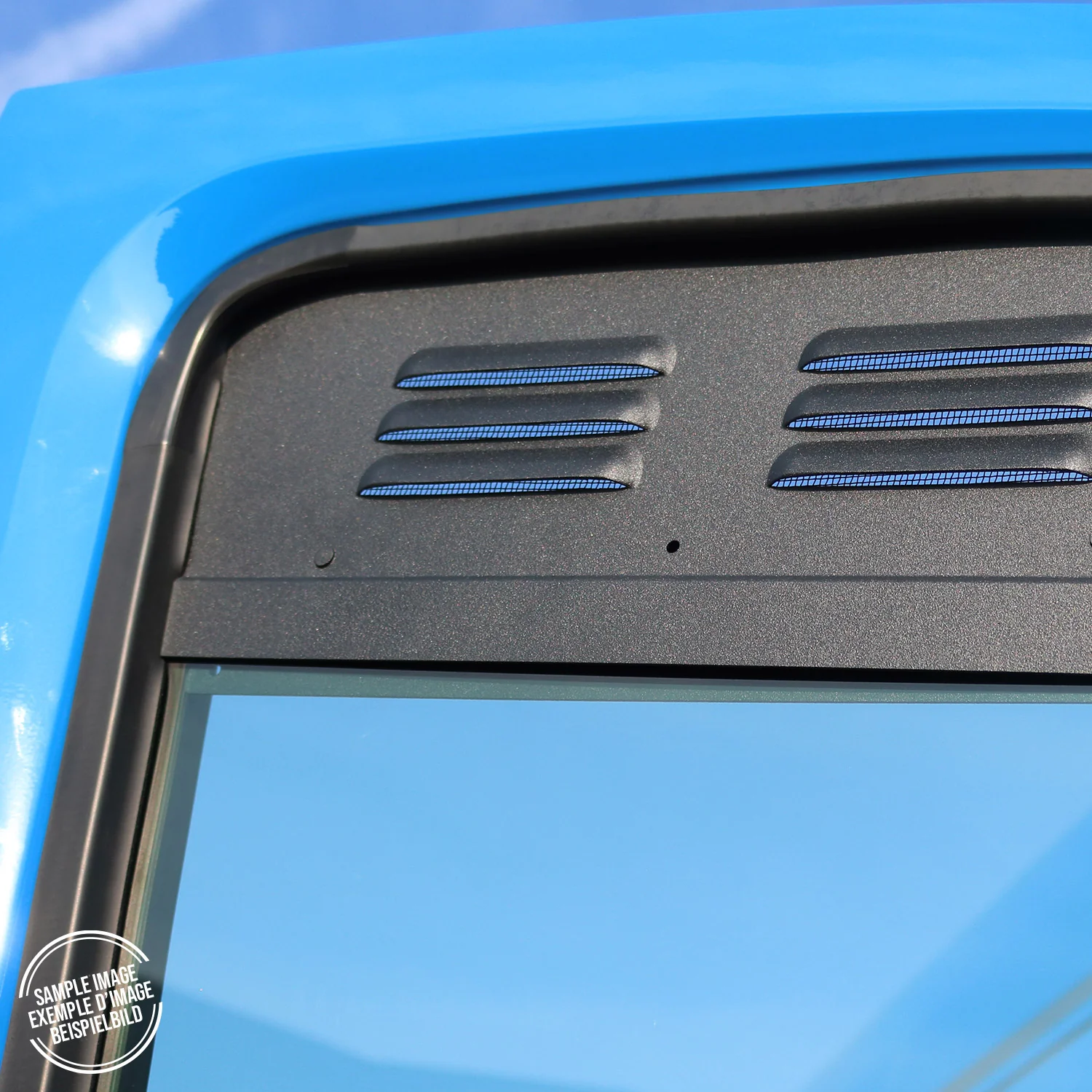 Lüftungsgitter Be & Entlüftung für Fiat Talento 2016-2020 Aluminium Schwarz 2tlg - Image 3