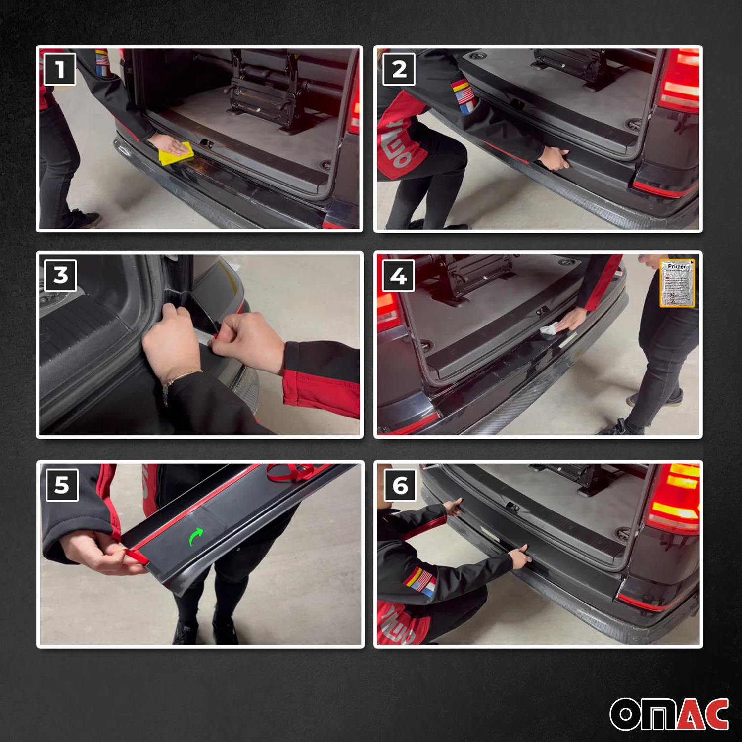 Ladekantenschutz Stoßstange für Citroen SpaceTourer 2016-2026 L3 Acryl schwarz - Image 5