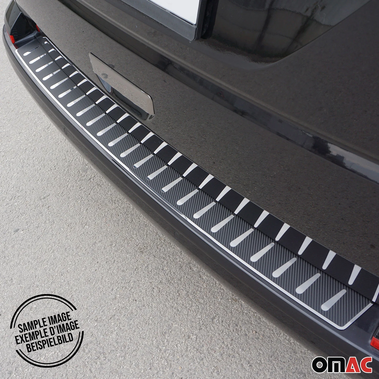 Ladekantenschutz Stoßstange für Mercedes Citan W420 2021-26 Chrom carbon foliert - Image 5